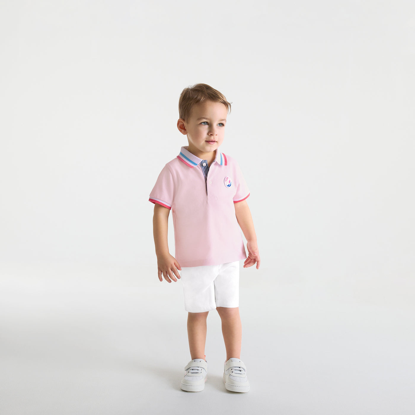 Baby boy short-sleeved polo shirt