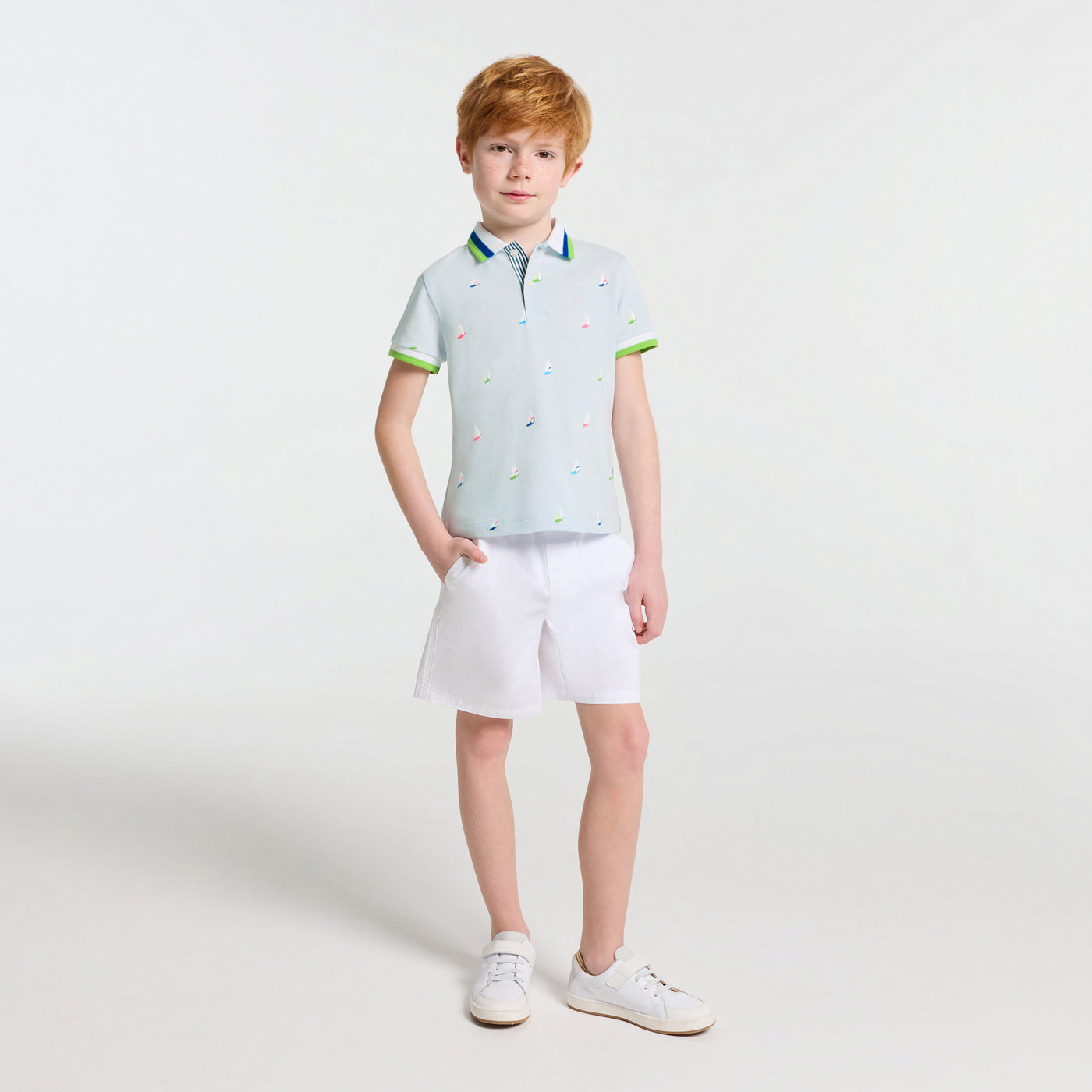 Boy boat polo shirt