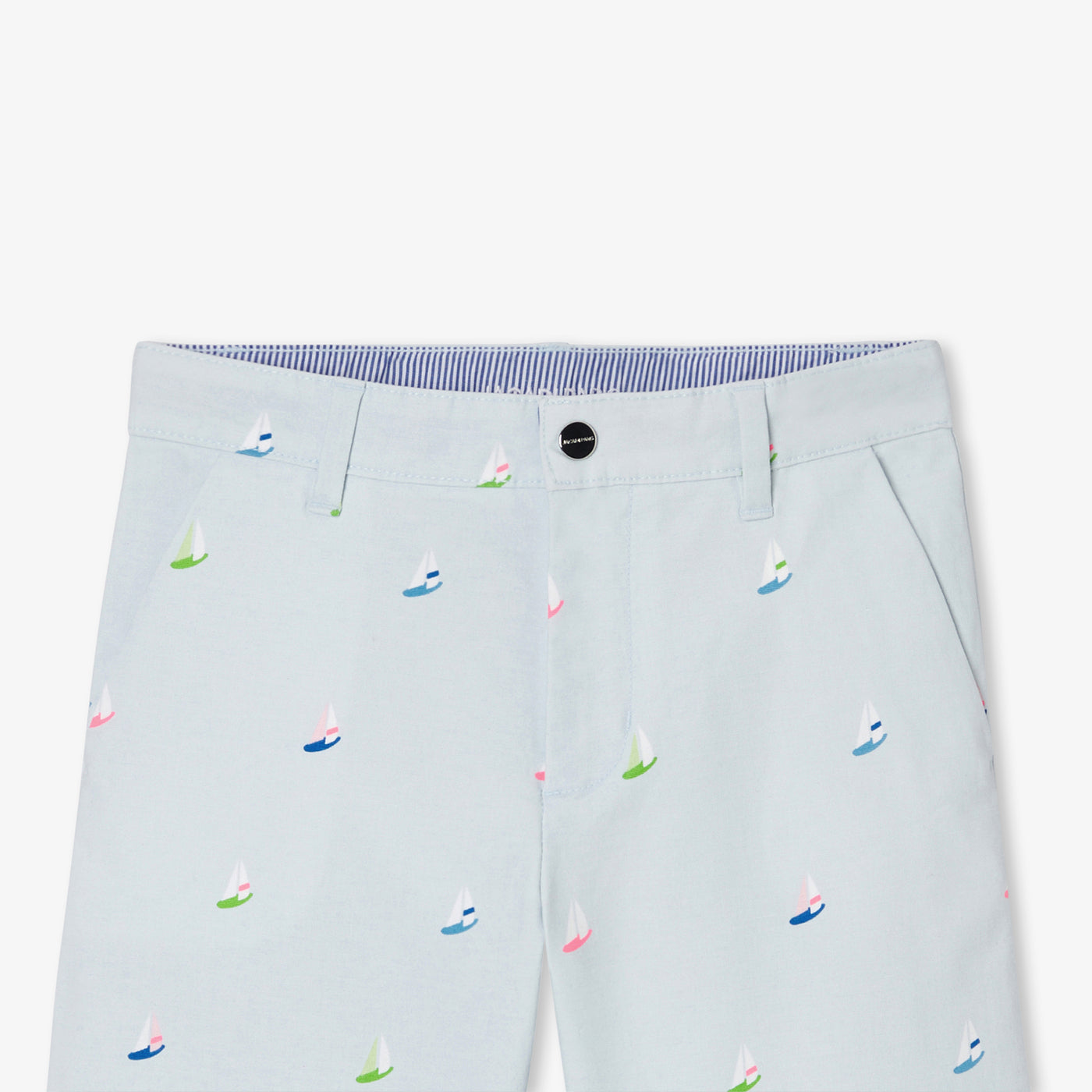 Boy shorts in printed twill