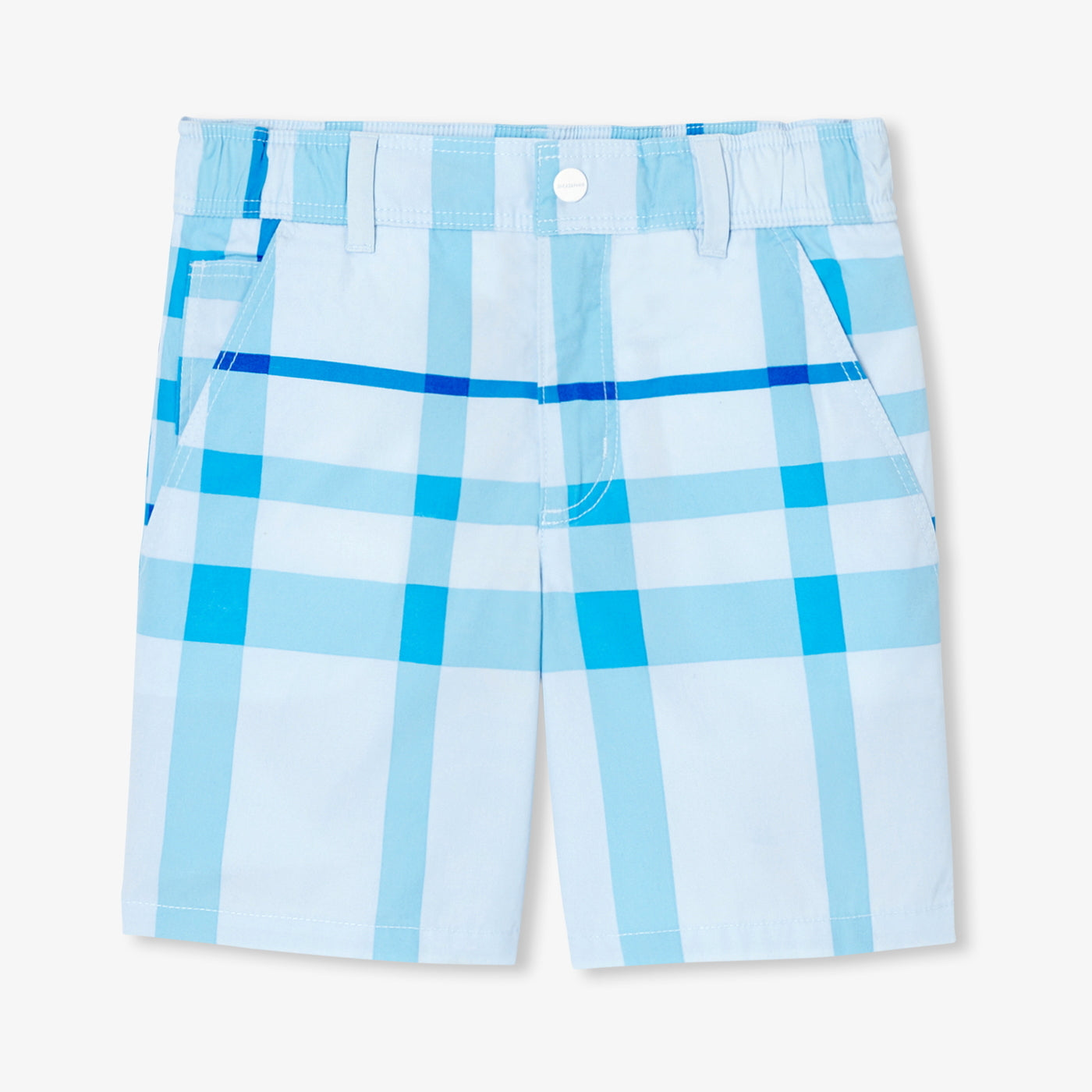 Boy plaid Bermuda shorts