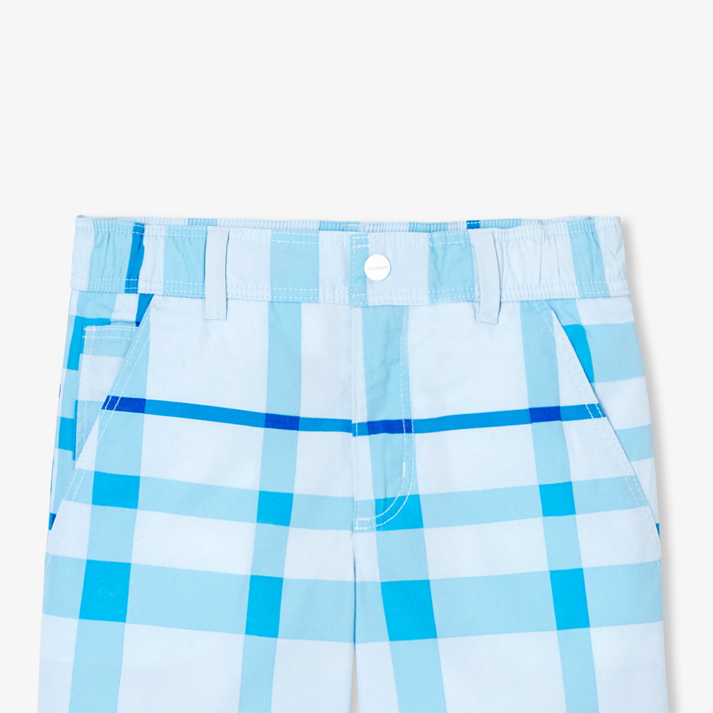 Boy plaid Bermuda shorts