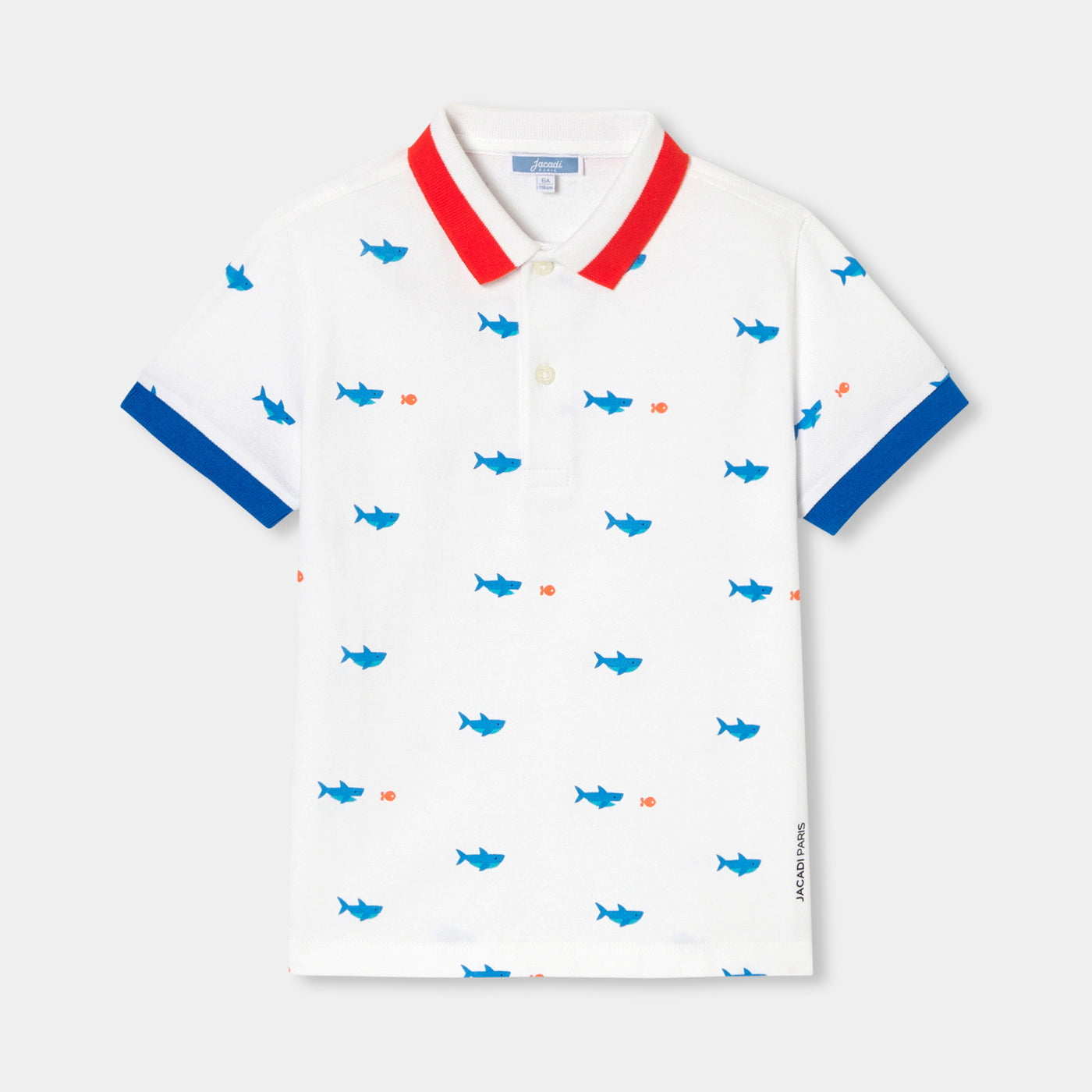 Boy polo shirt in cotton piqué
