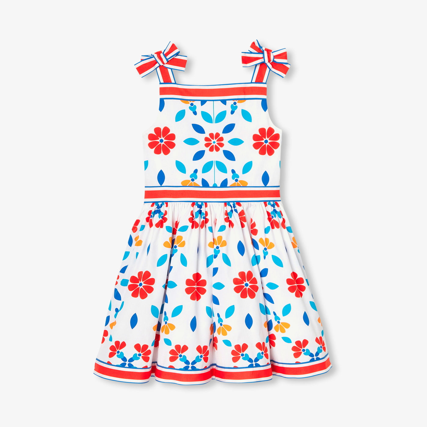Girl dress in poplin