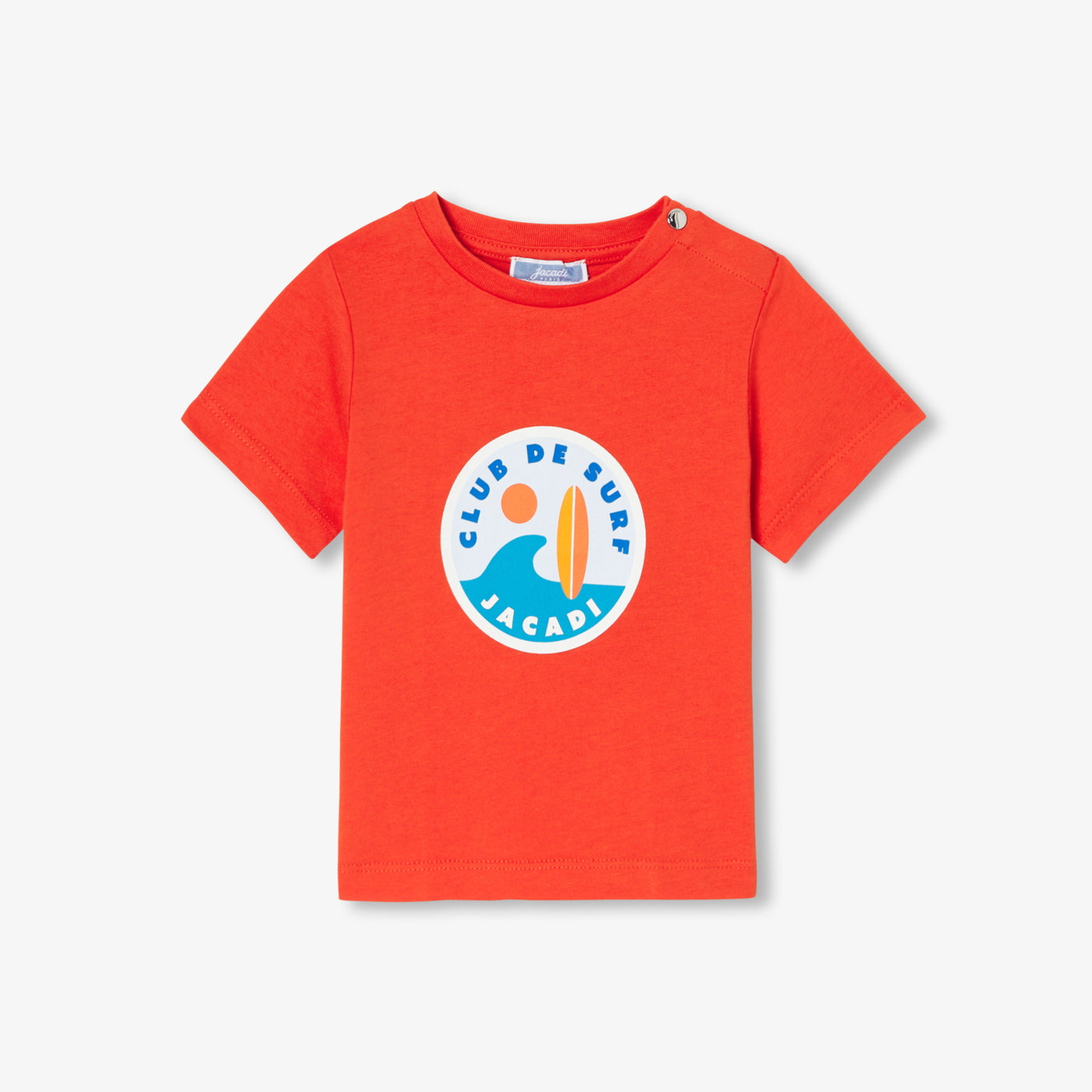 Baby boy short-sleeved T-shirt - dark orange