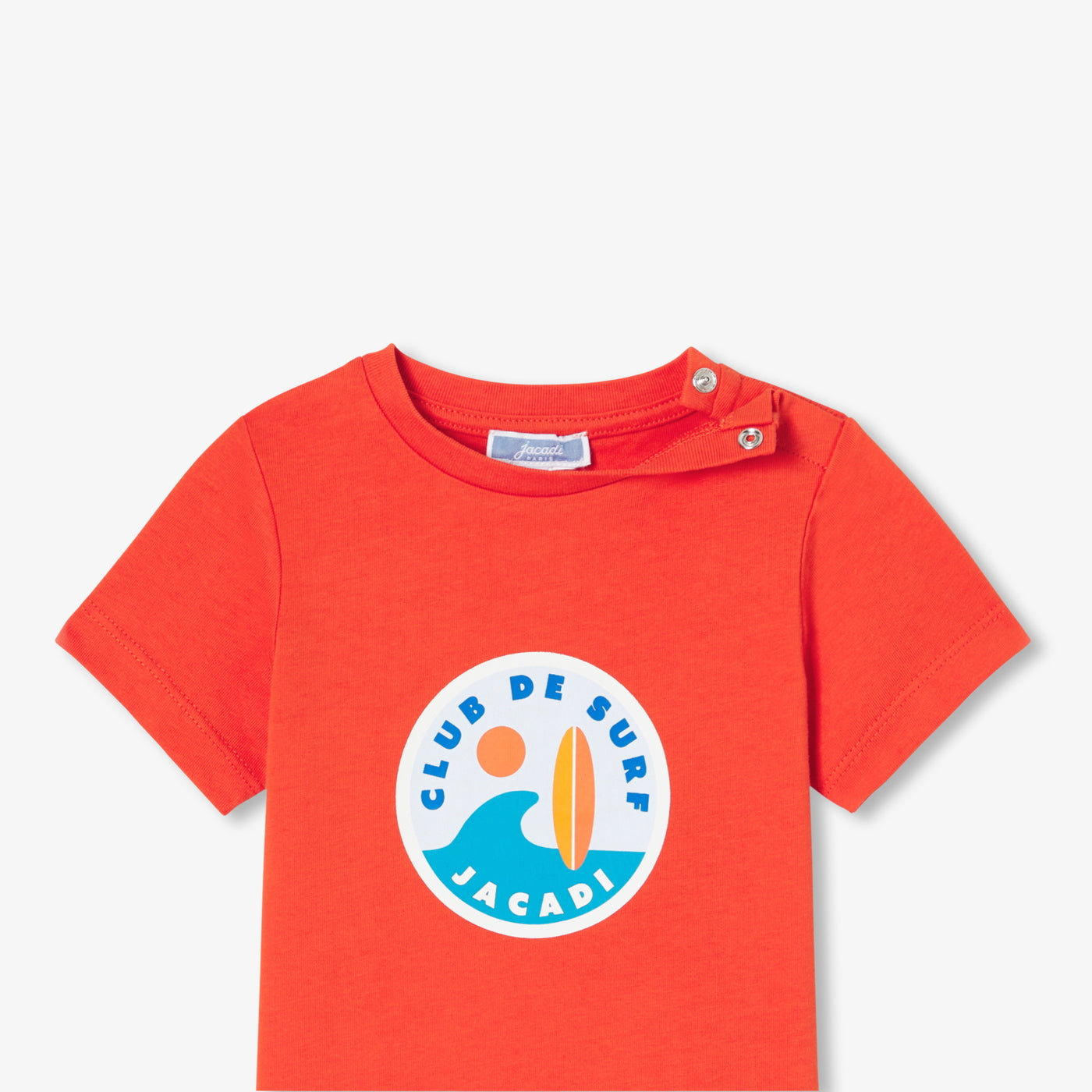 Baby boy short-sleeved T-shirt - dark orange