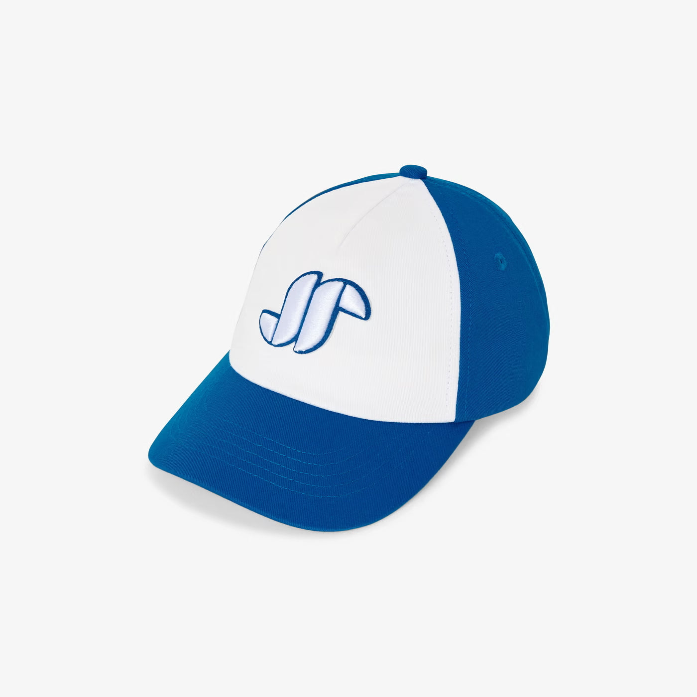 Children's color block cap - blue