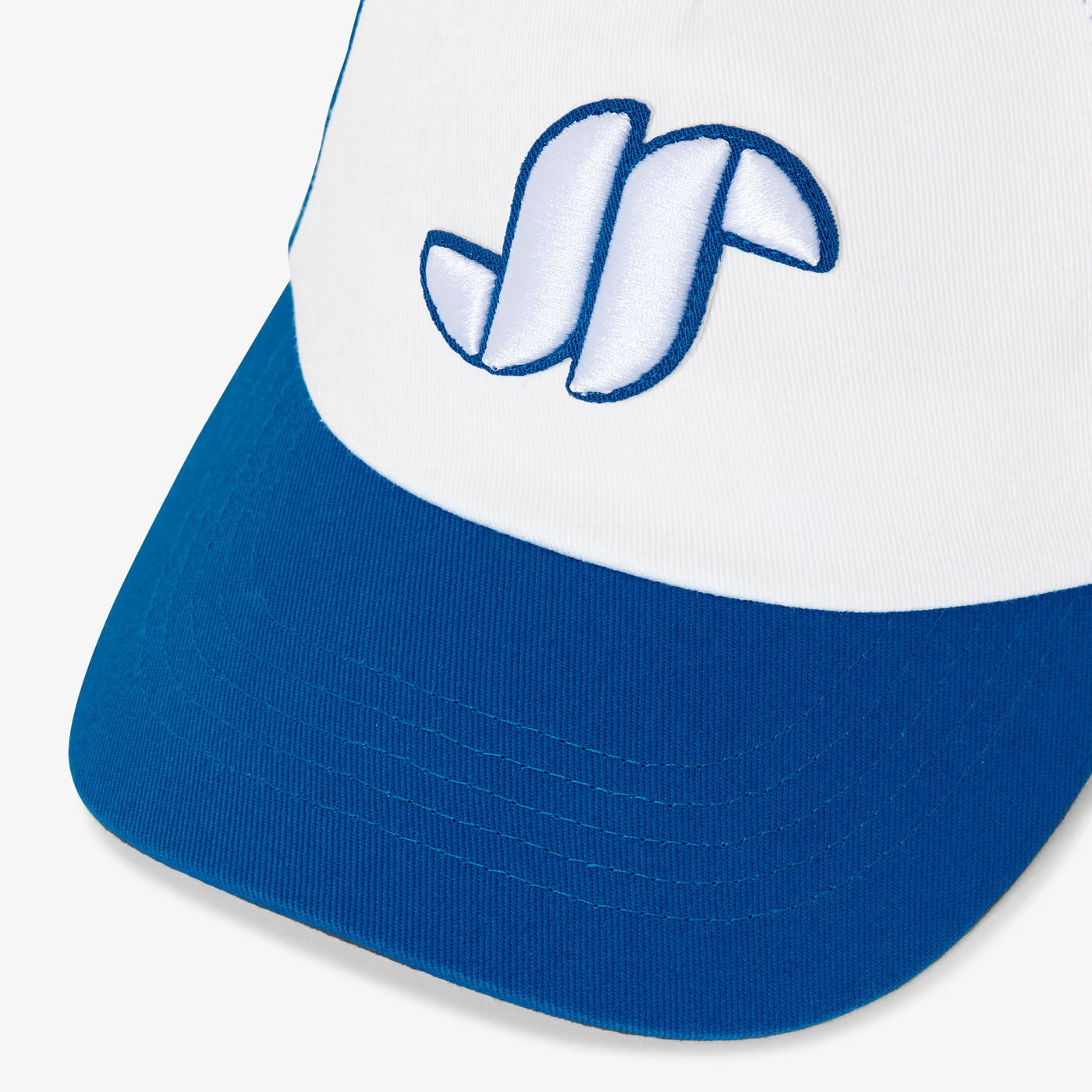 Children's color block cap - blue