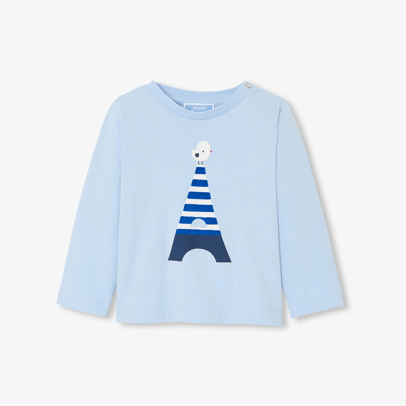 Baby boy long-sleeved T-shirt - bleu clair jacadi