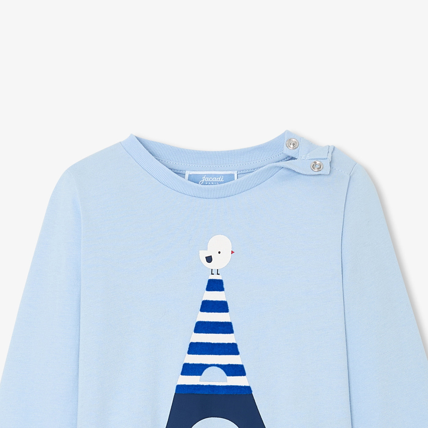 Baby boy long-sleeved T-shirt - bleu clair jacadi