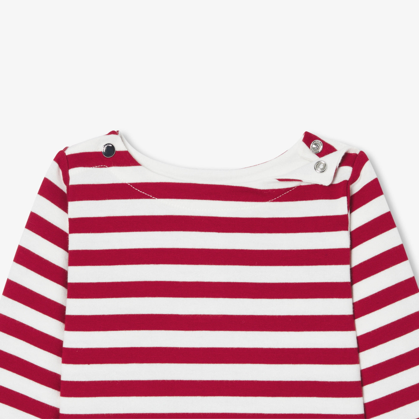 Baby boy Breton tee - blanc/rouge