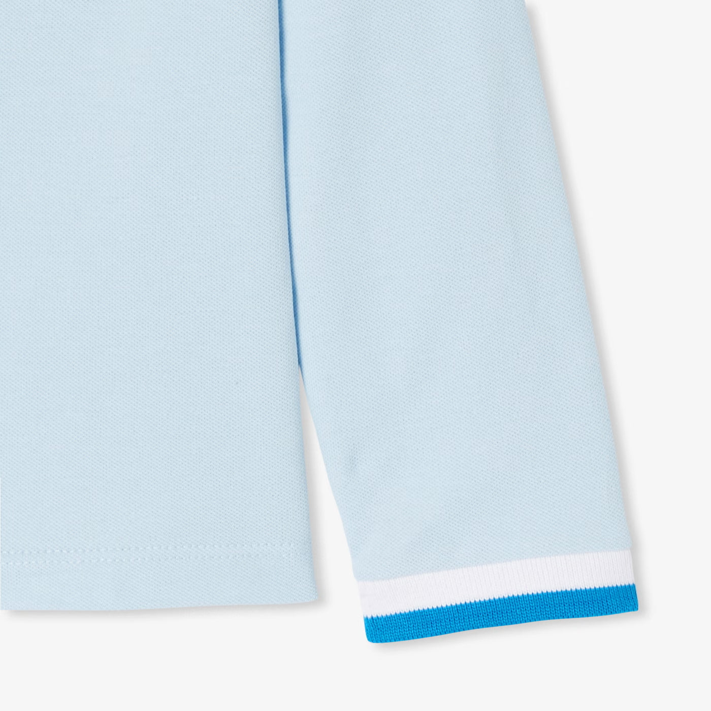 Boys' cotton pique polo shirt - cloud