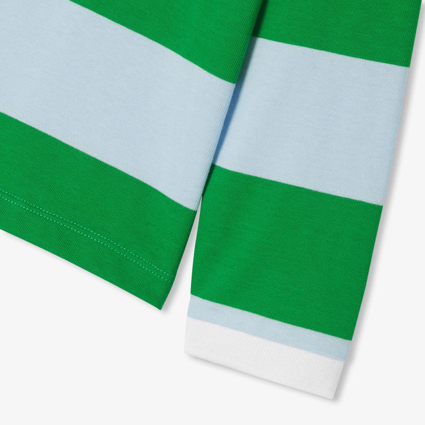 Boys' cotton polo shirt - blue/green