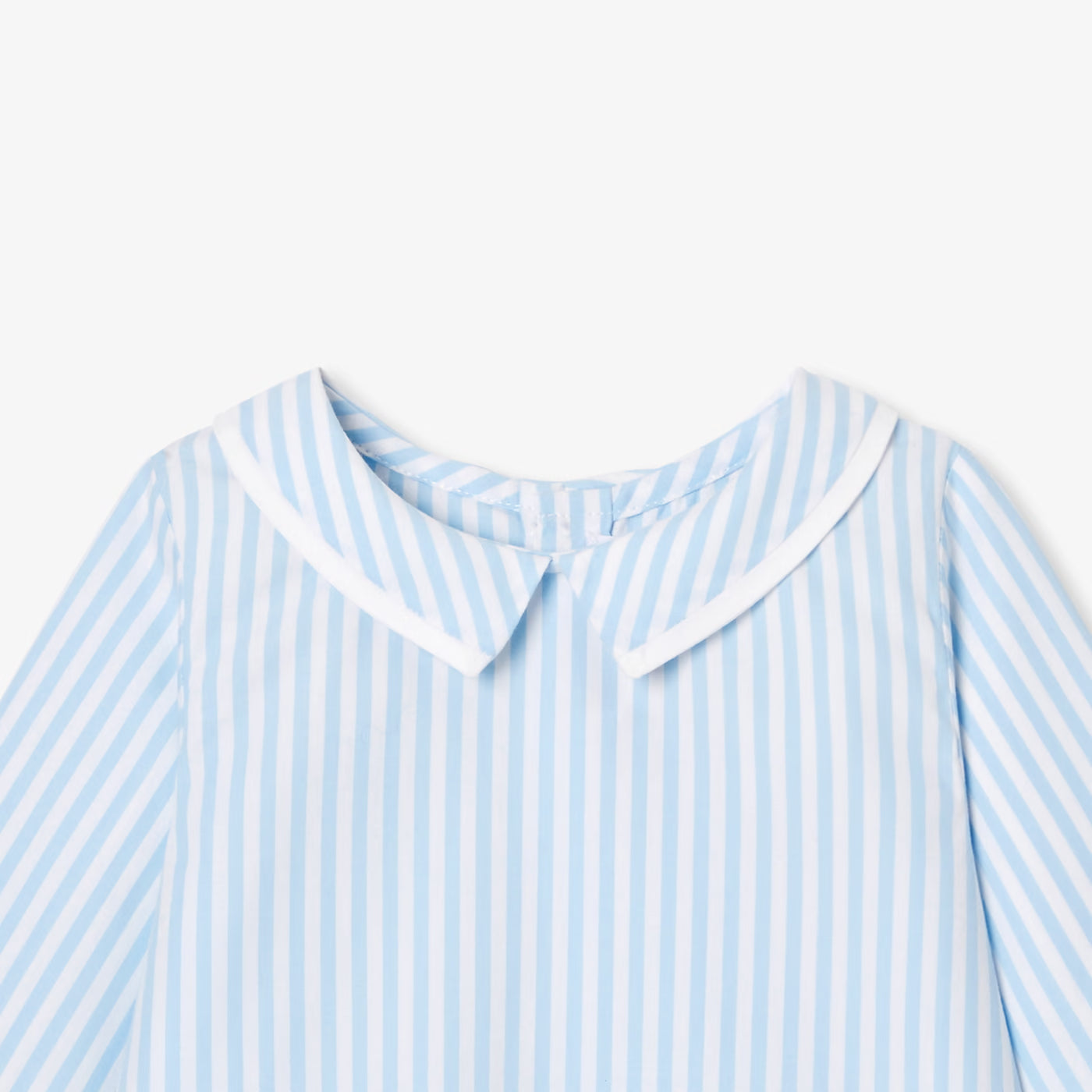 Baby boy's cotton poplin shirt - blue/white