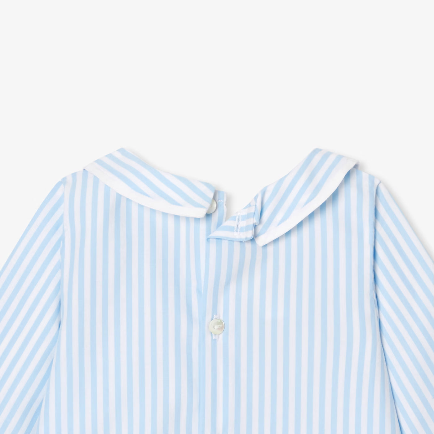 Baby boy's cotton poplin shirt - blue/white