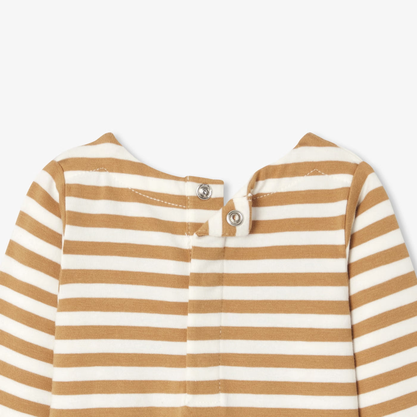 Long-sleeved baby bodysuit - soft white/multico