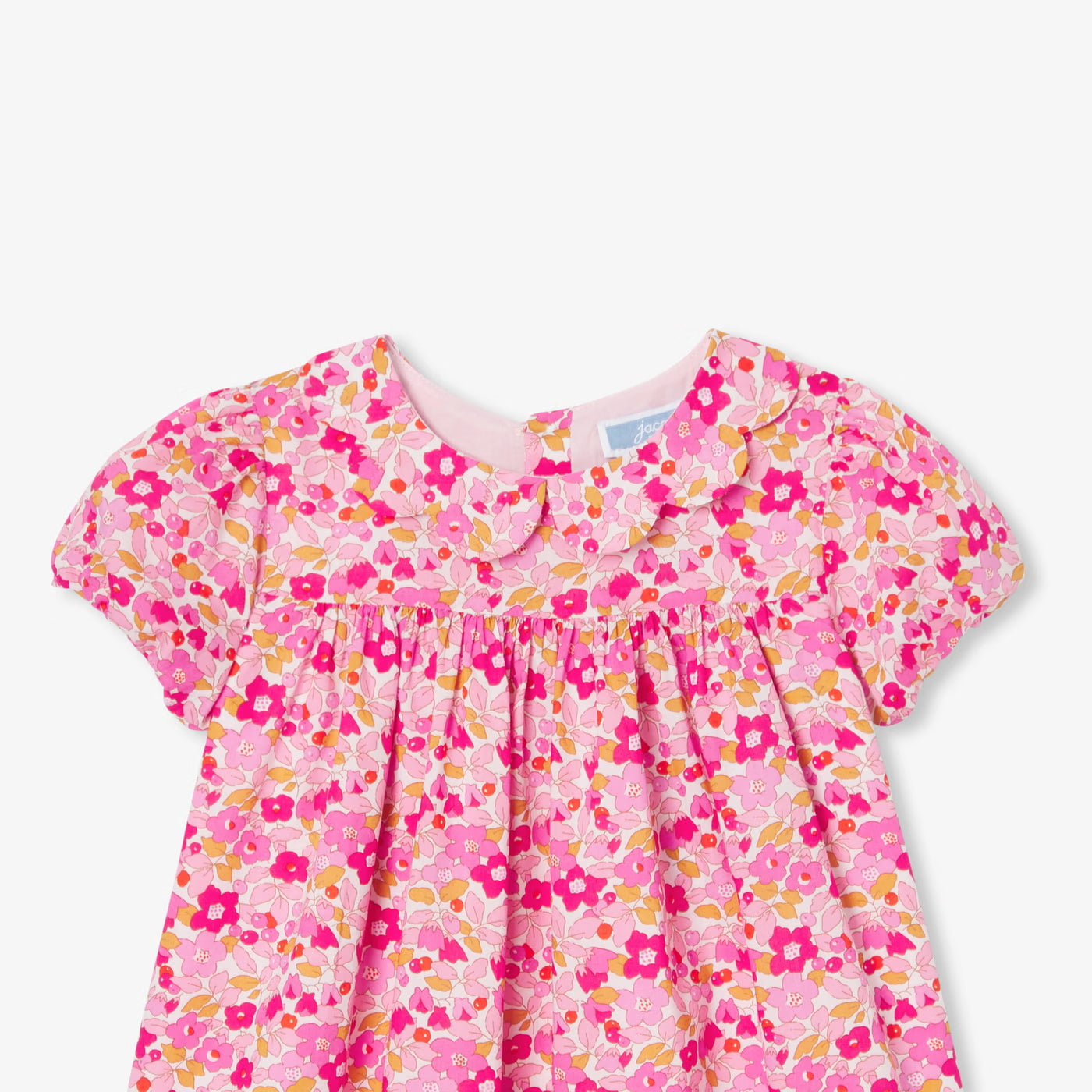 Baby girl dress in Liberty fabric - pink/multico