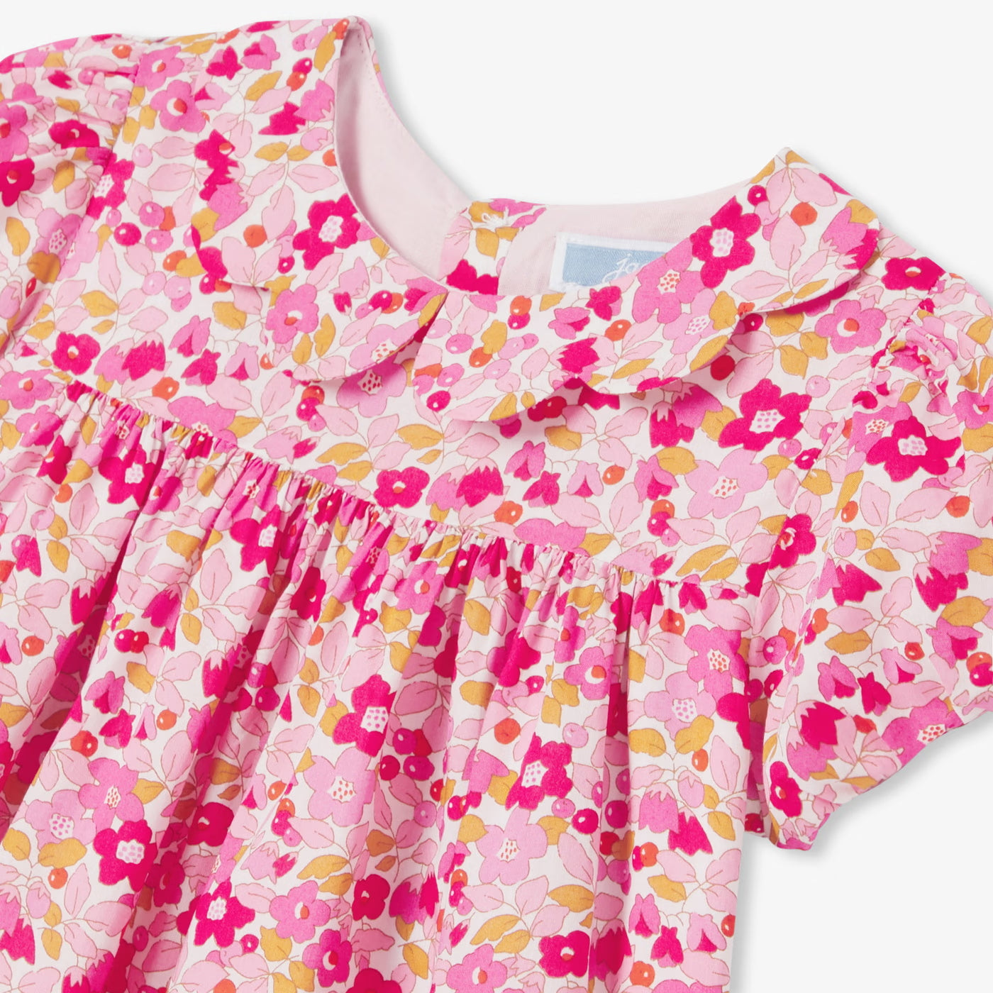 Baby girl dress in Liberty fabric - pink/multico