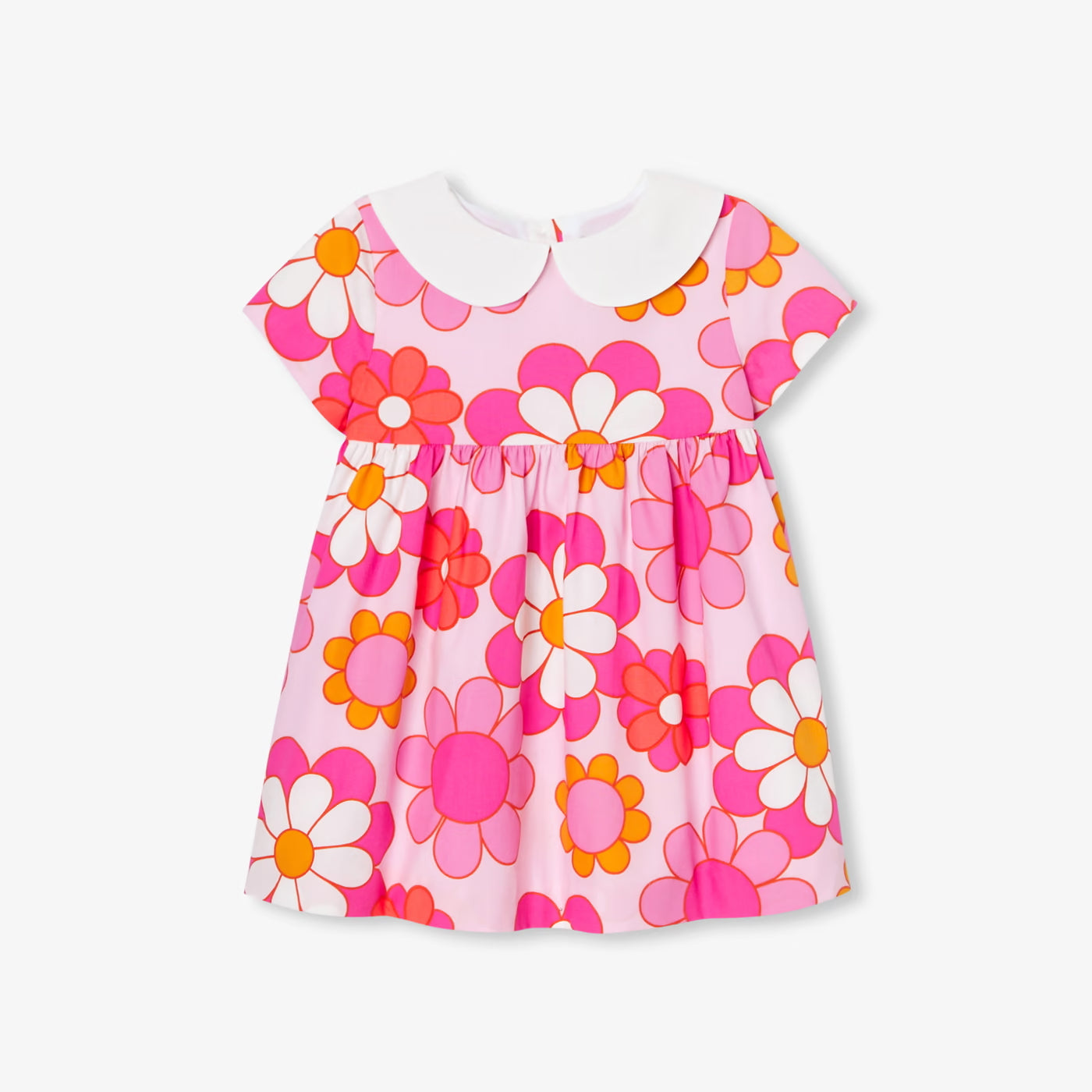 Baby girl floral dress - white/multicolor