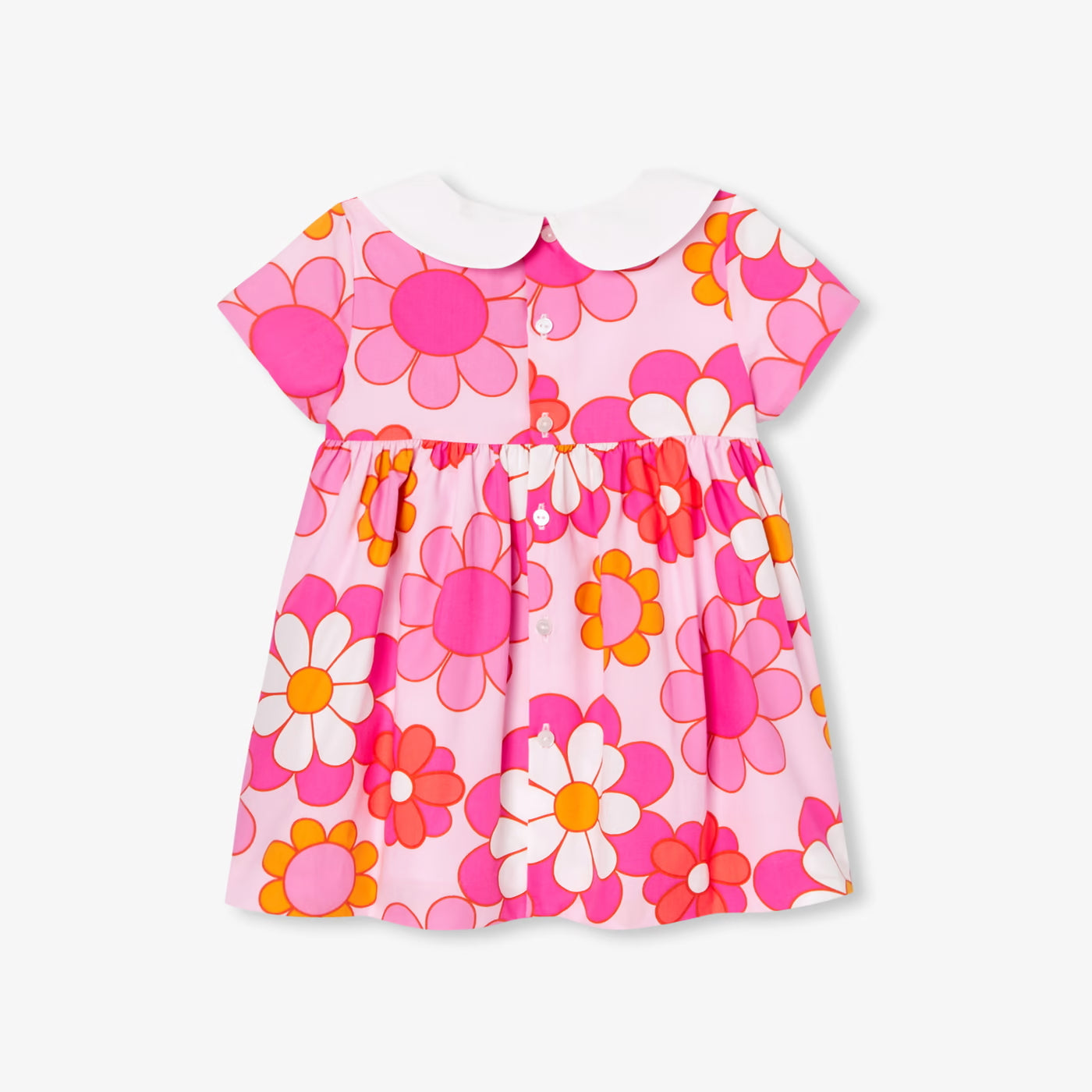 Baby girl floral dress - white/multicolor