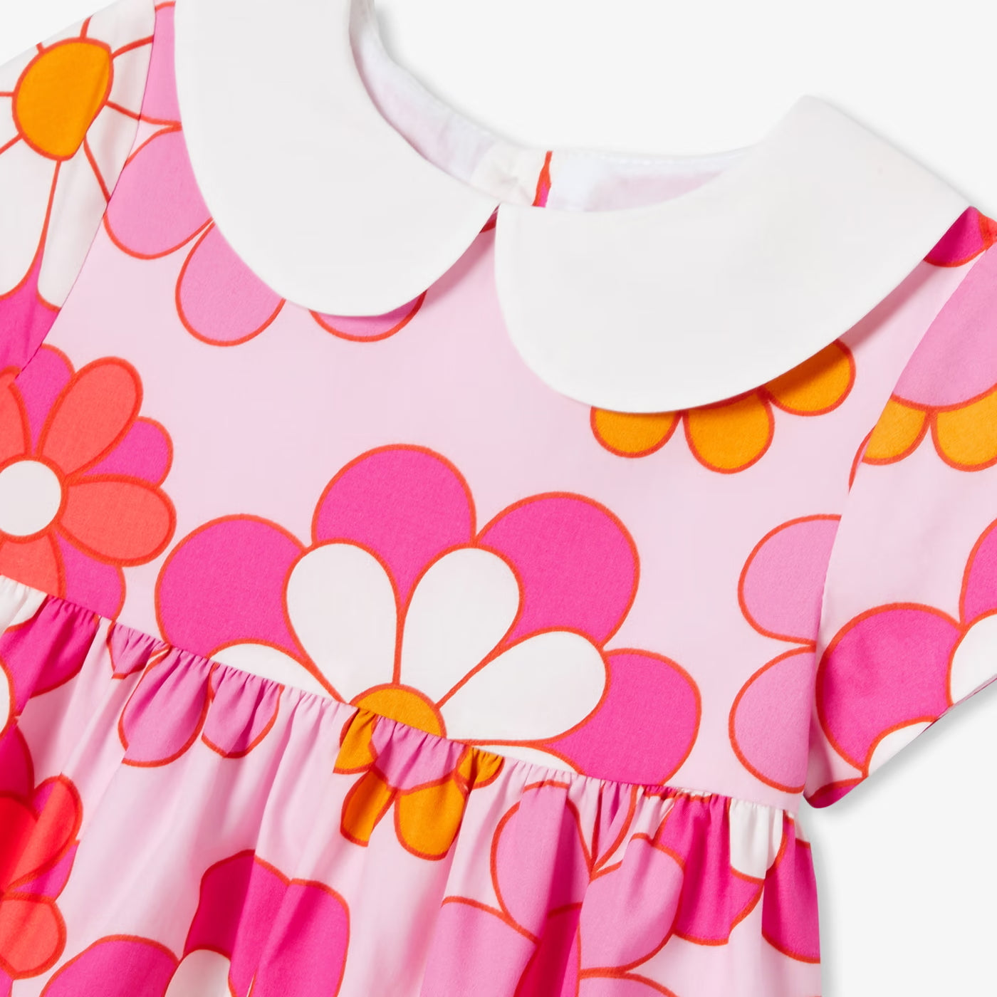 Baby girl floral dress - white/multicolor