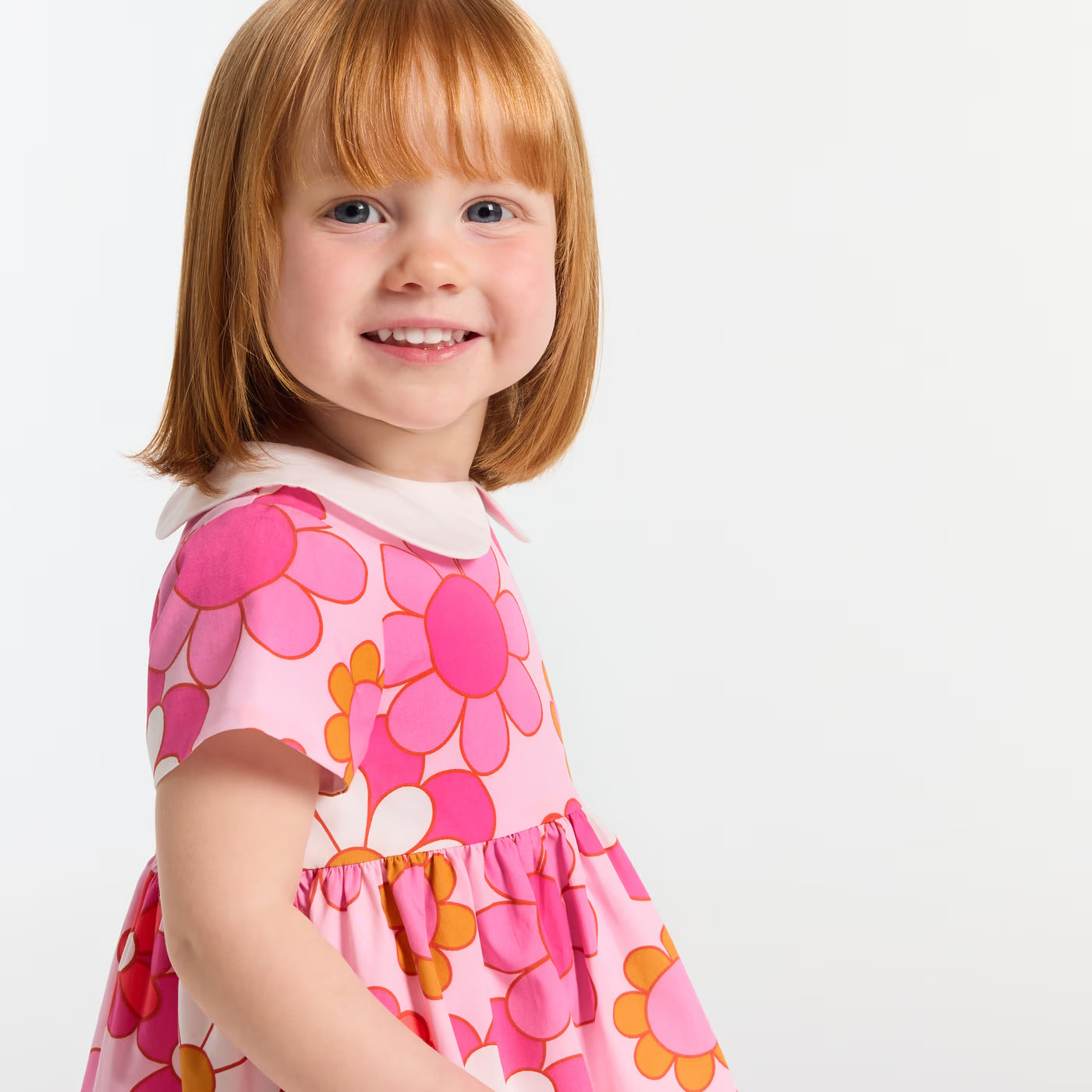 Baby girl floral dress - white/multicolor