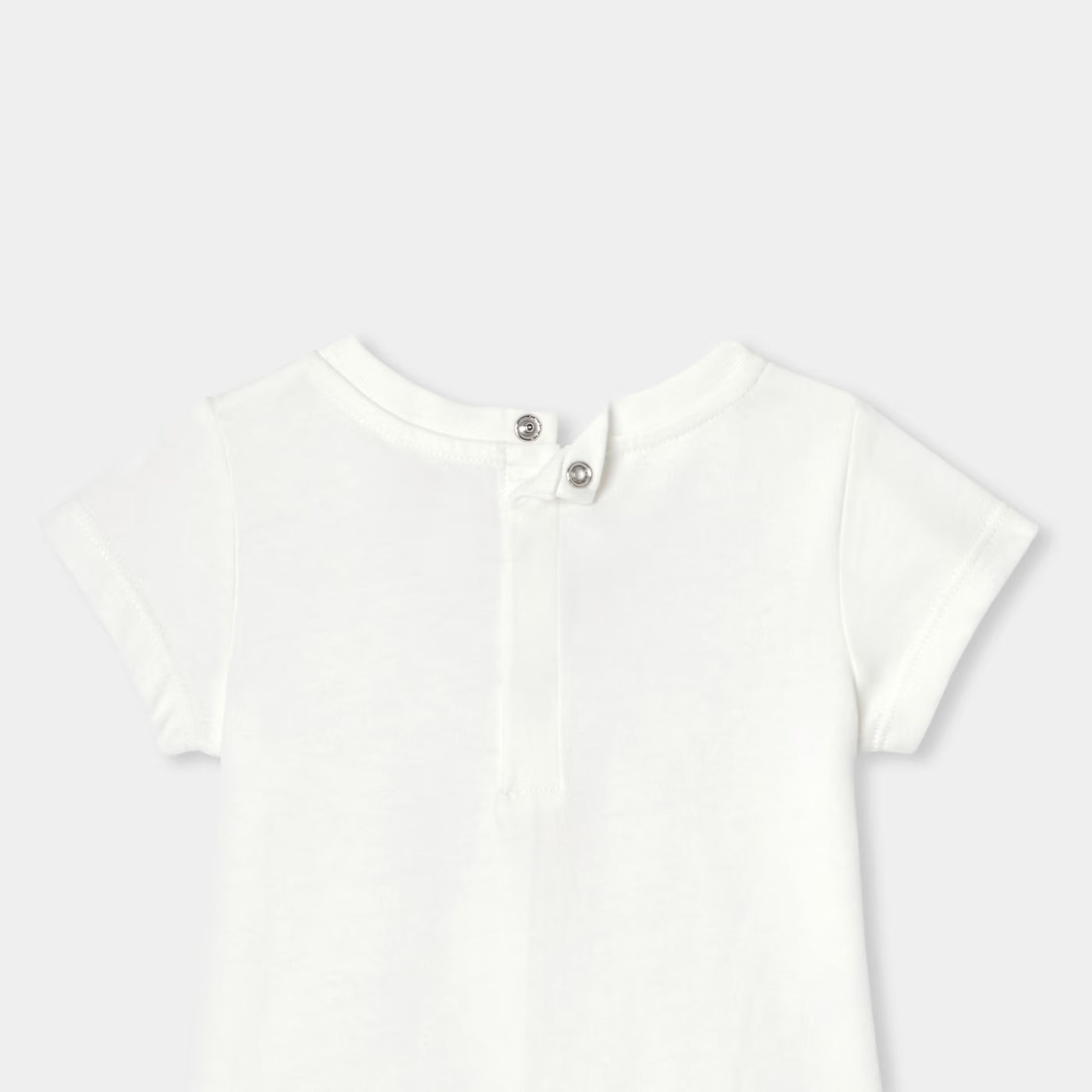 Baby girl cotton t-shirt - soft white jacadi