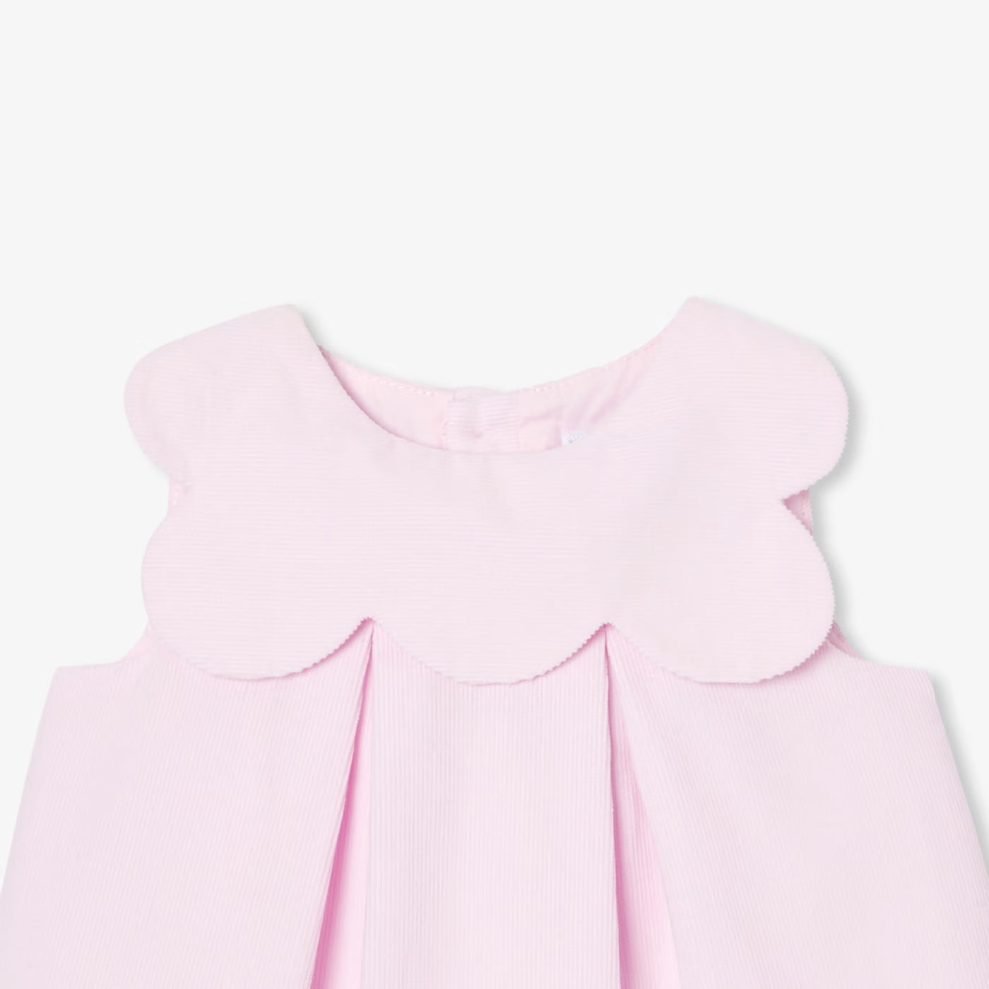 Baby girl velvet dress - light powder pink