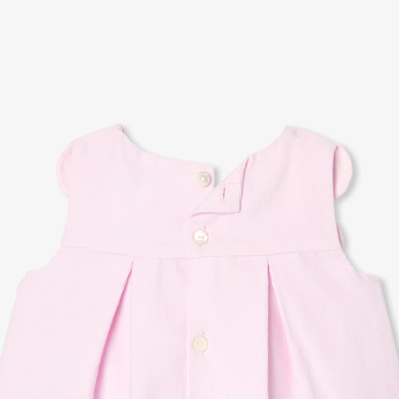 Baby girl velvet dress - light powder pink