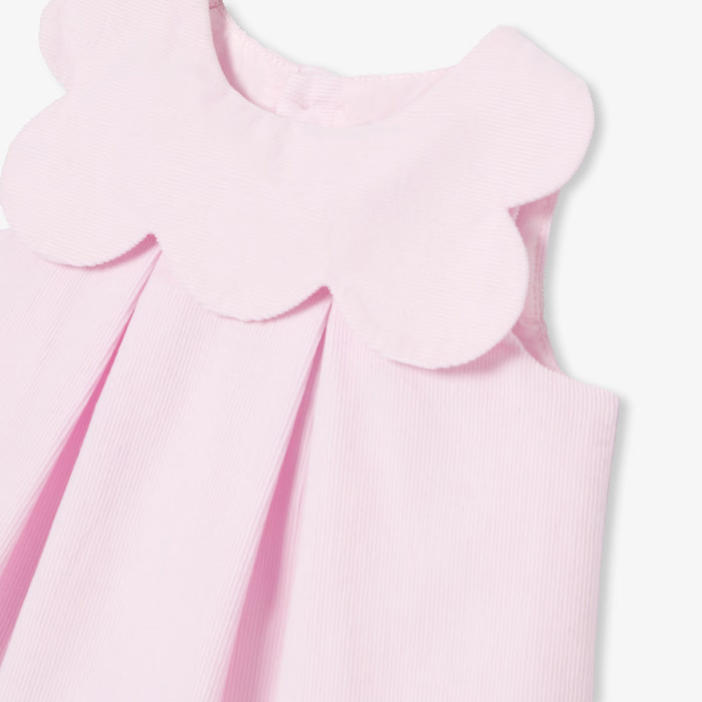 Baby girl velvet dress - light powder pink