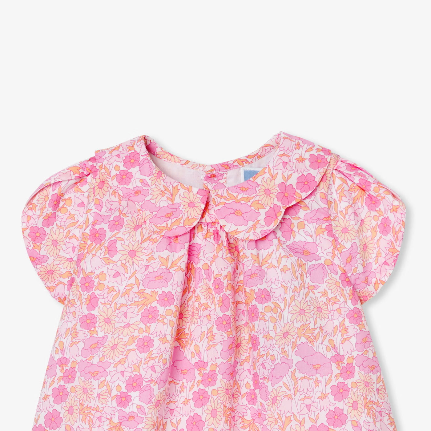 Baby girl dress in Liberty fabric - pink/multico