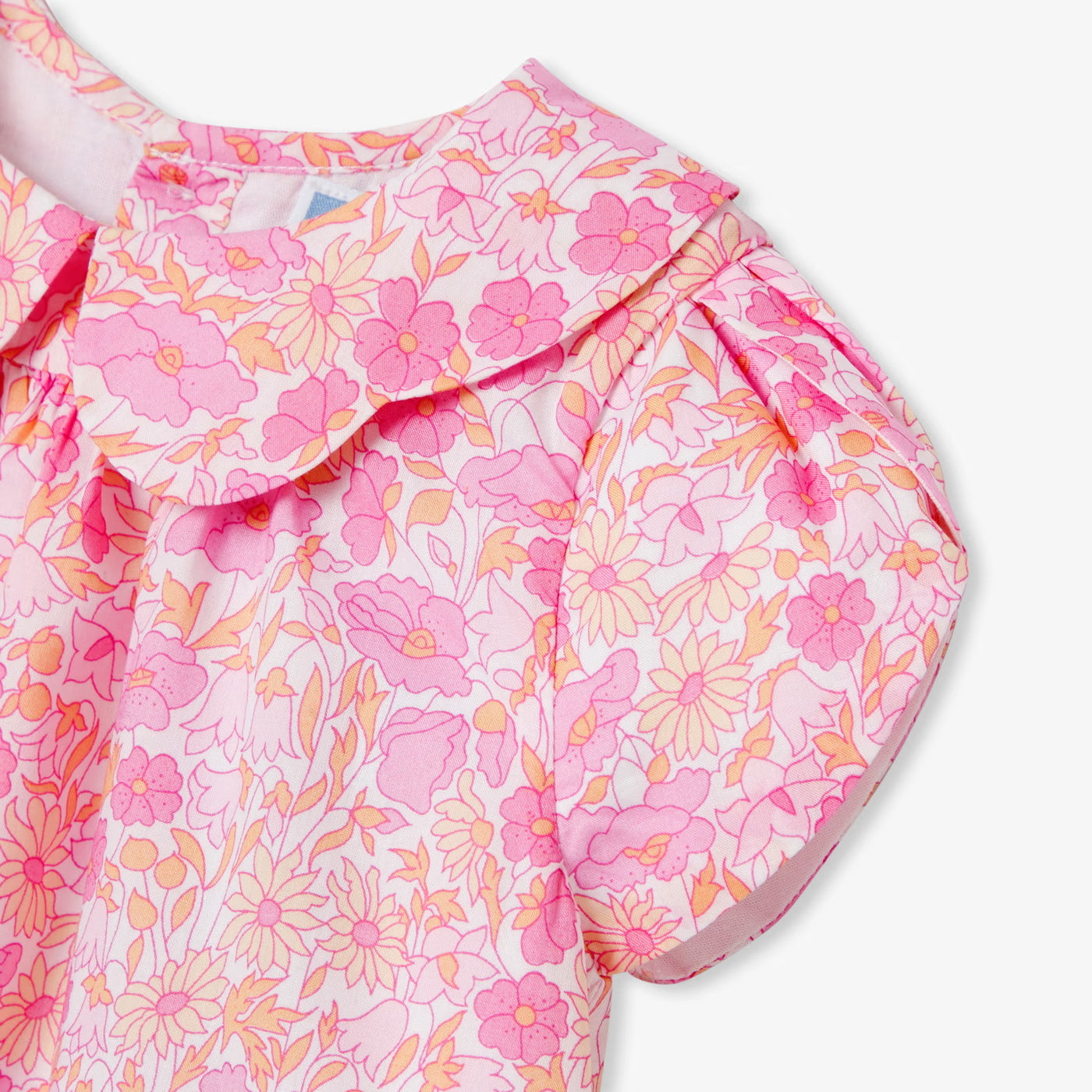 Baby girl dress in Liberty fabric - pink/multico