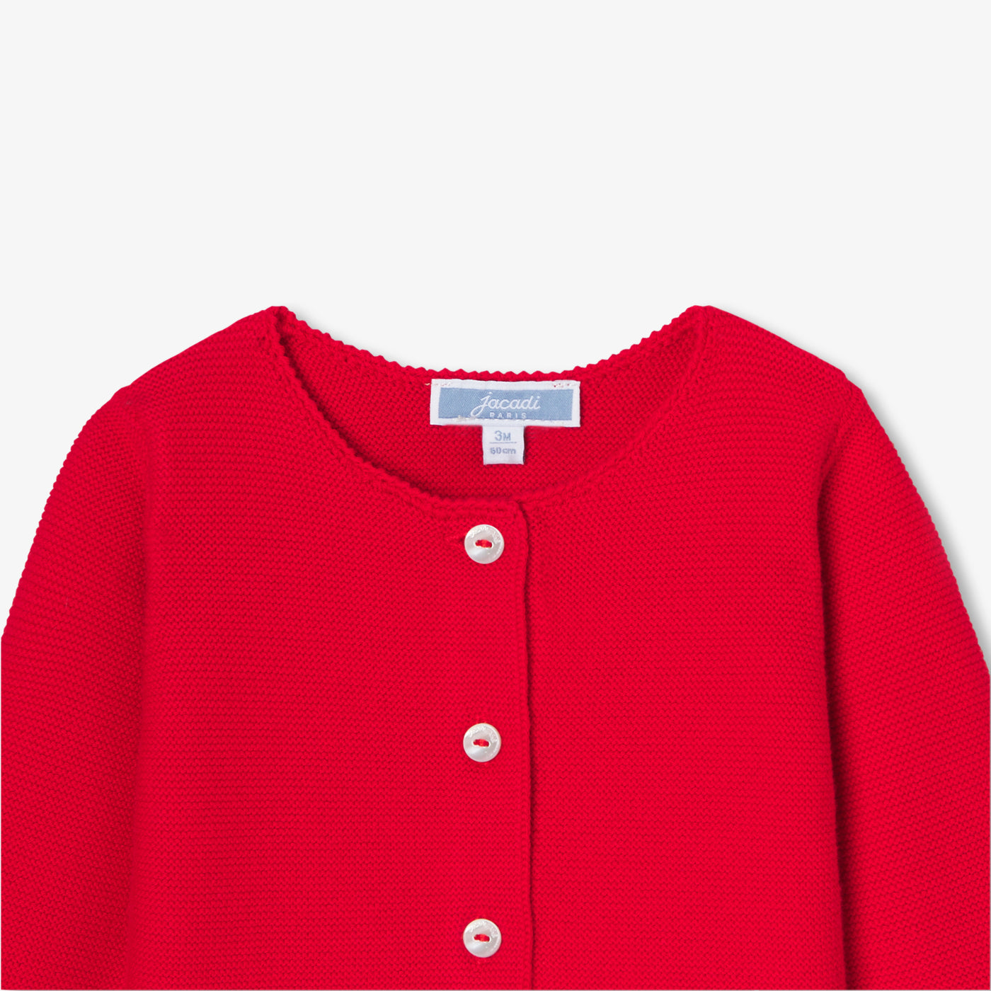 Baby girl cotton cardigan - rouge jacadi