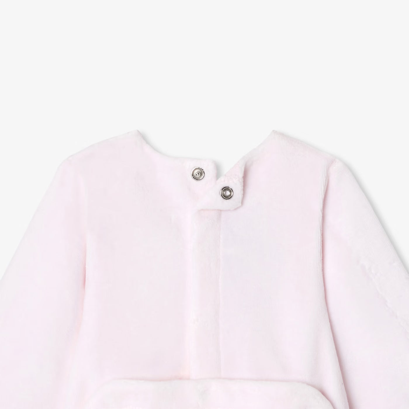 Baby girl's velvet pajamas - light powder pink