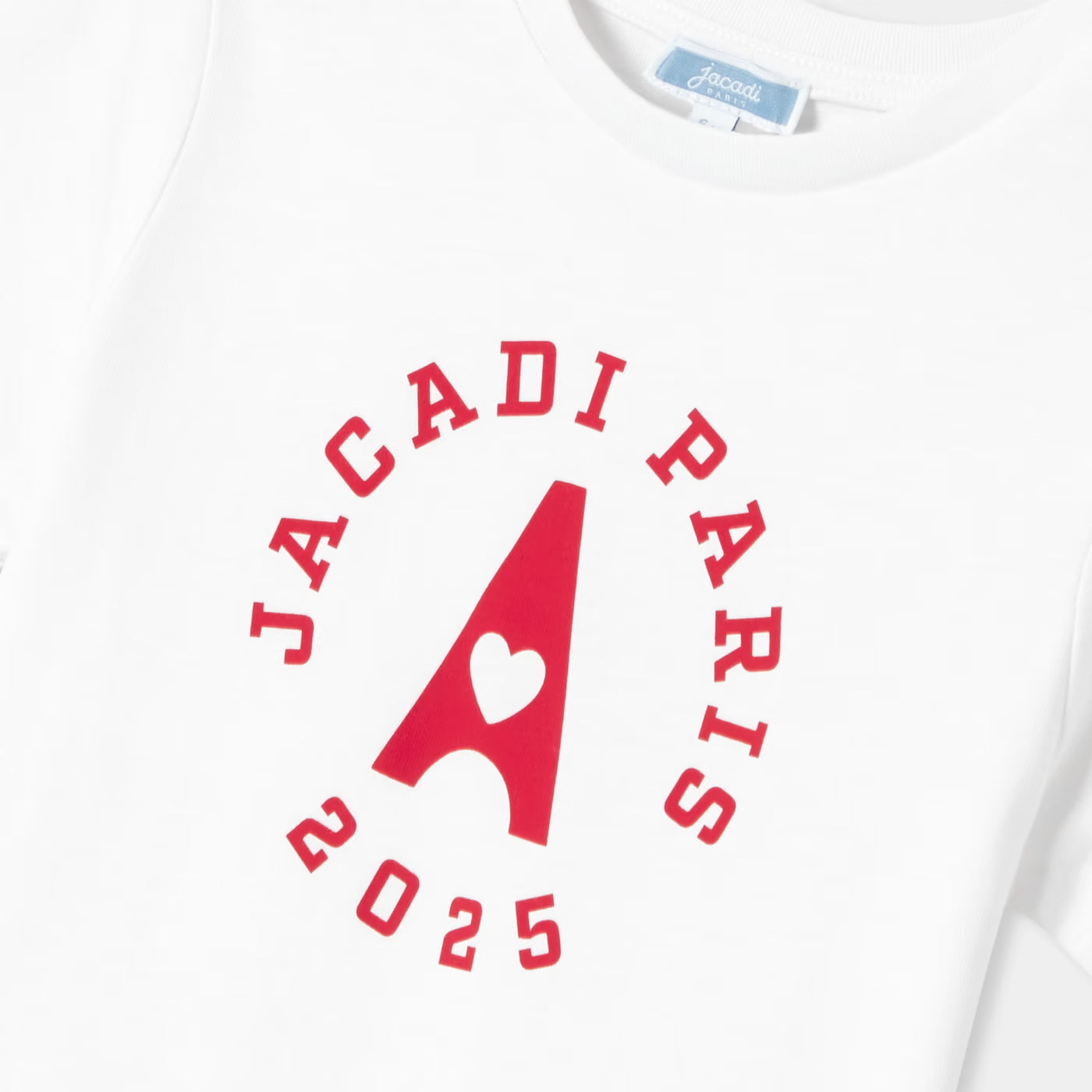 Jacadi white cotton t-shirt for girls