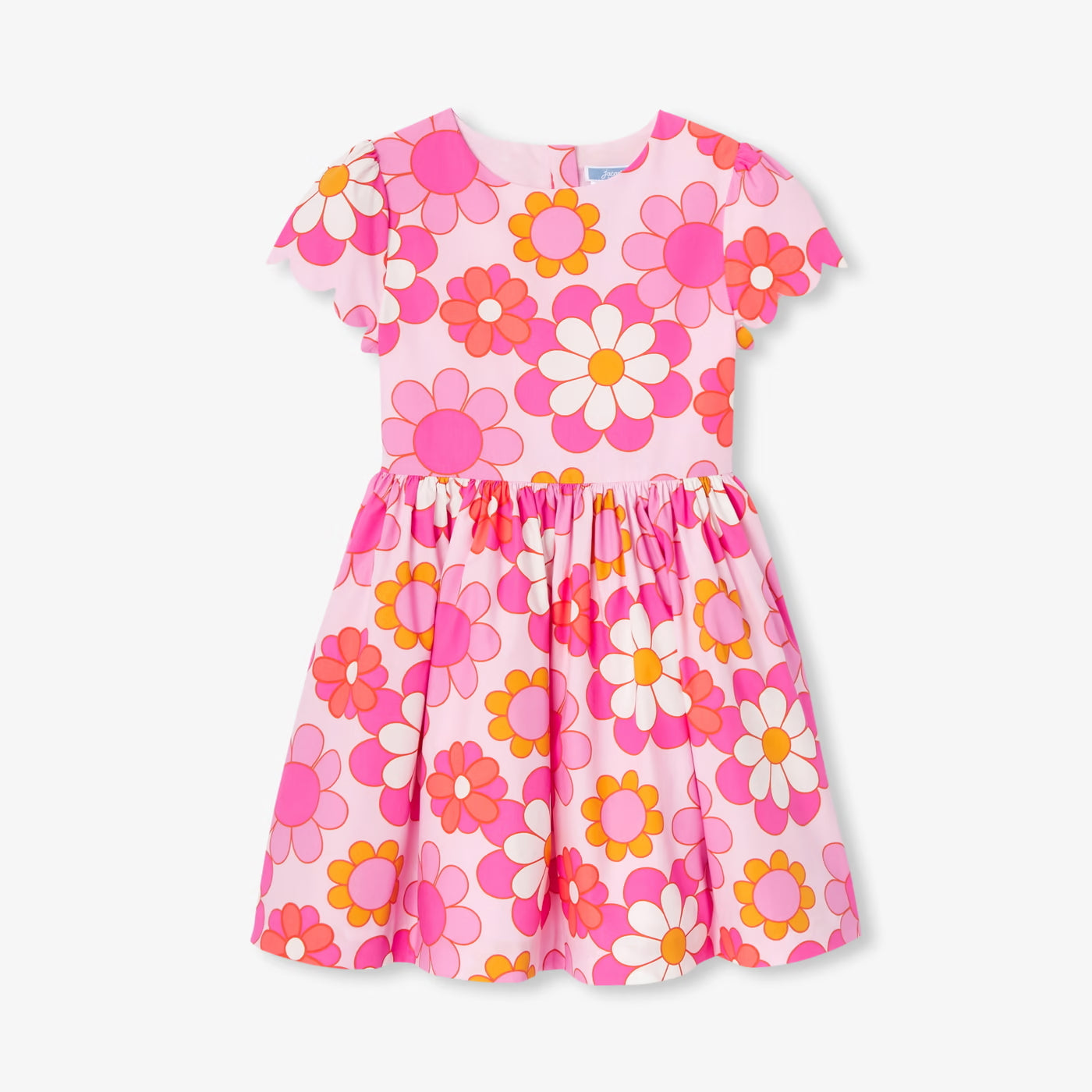 Girls' floral dress - pink/multicolor