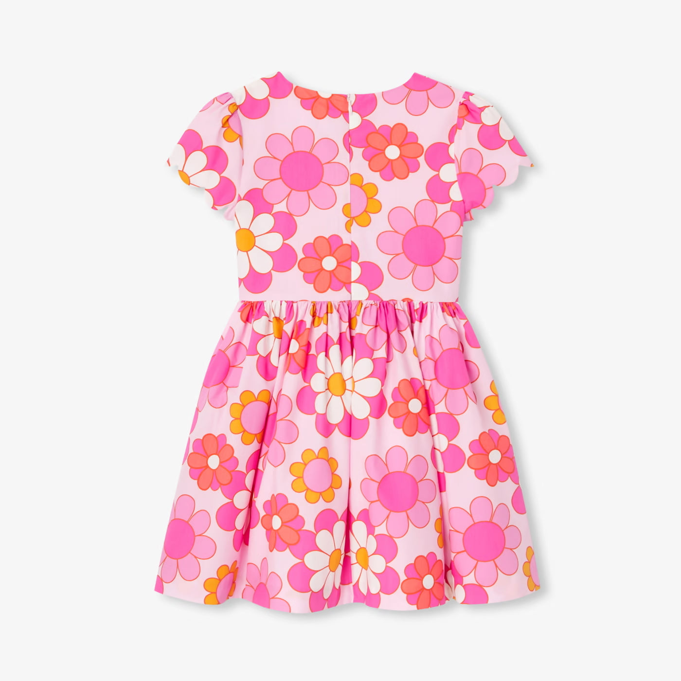 Girls' floral dress - pink/multicolor
