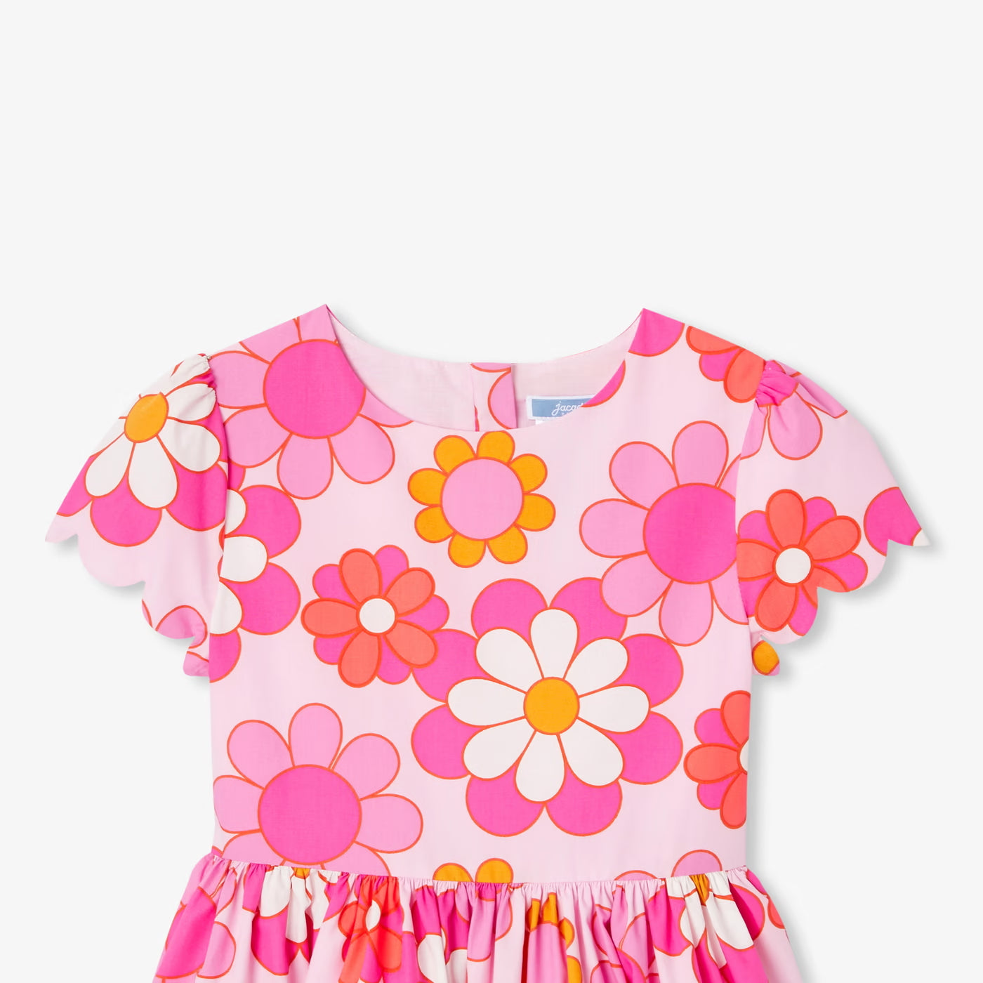 Girls' floral dress - pink/multicolor
