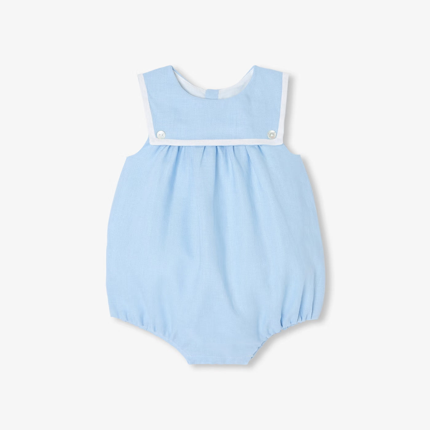 My First Jacadi Romper - Blue/White