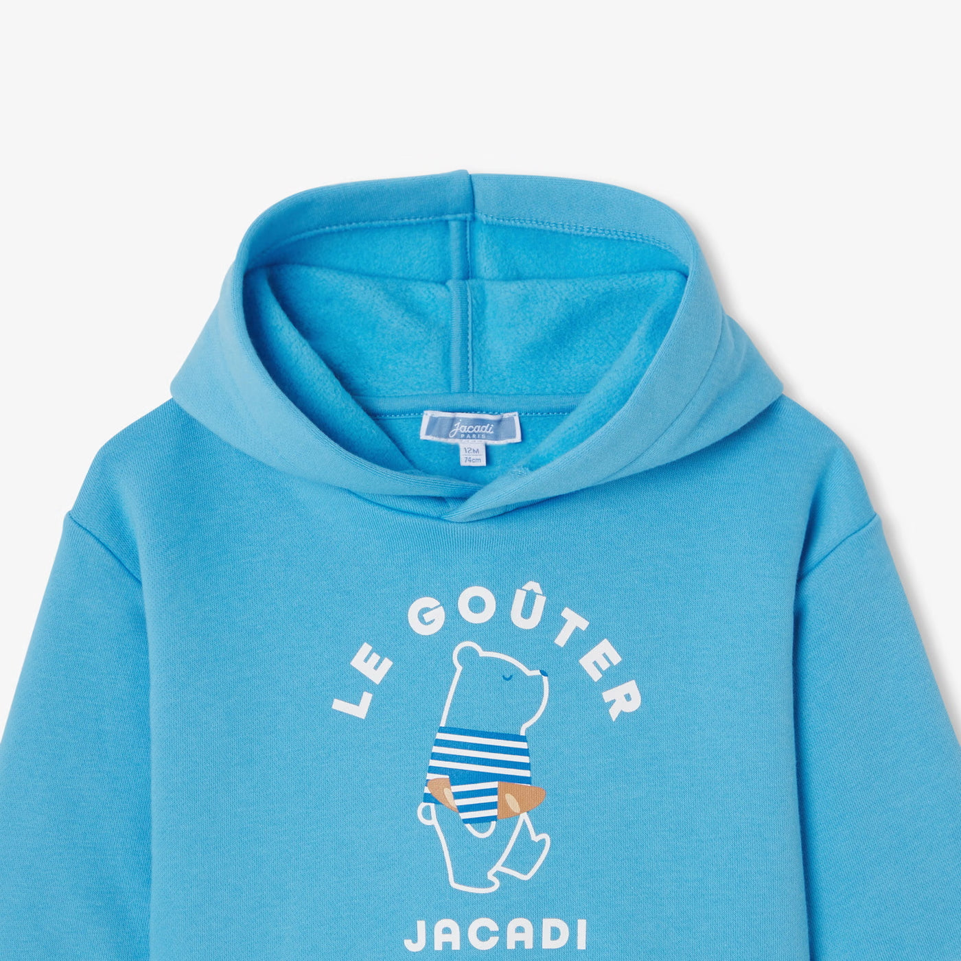 Baby boy hooded sweatshirt - sky blue