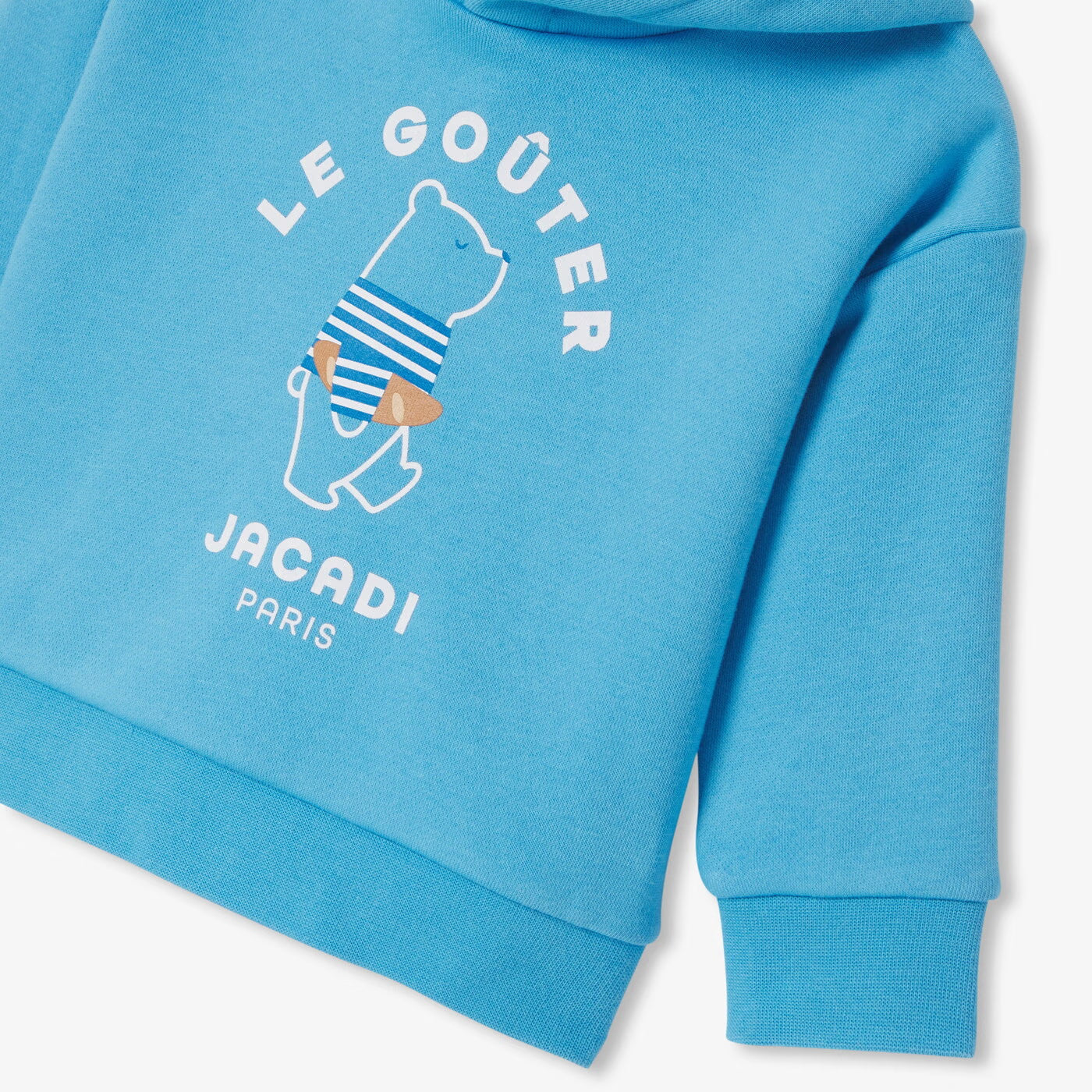 Baby boy hooded sweatshirt - sky blue