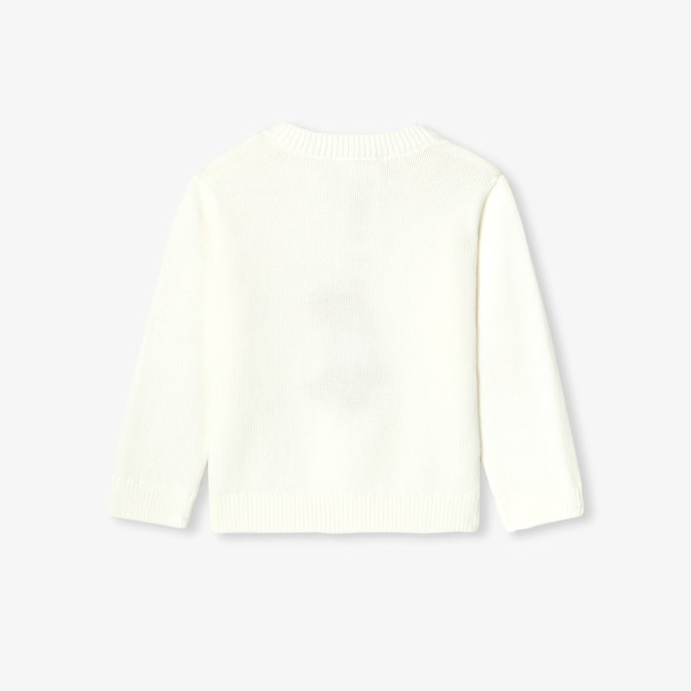 Baby boy cotton sweater - soft white jacadi