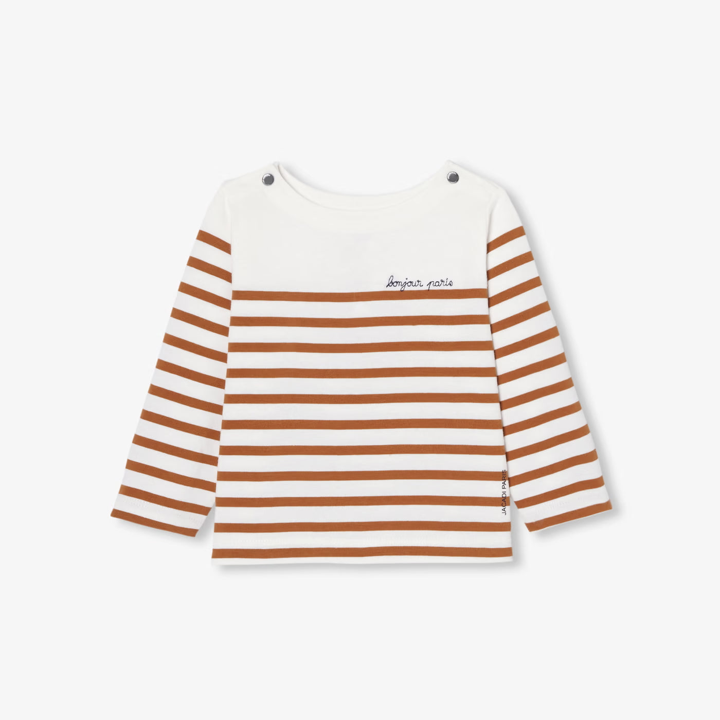 Baby boy sailor top - white/beige