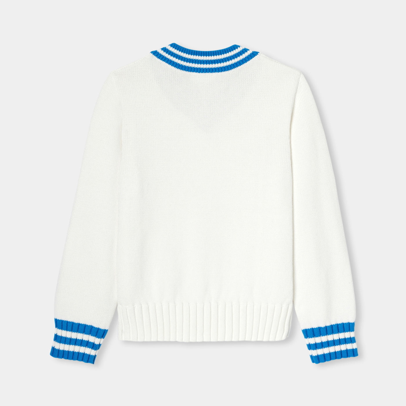 Children cotton cricket sweater - blanc doux jacadi