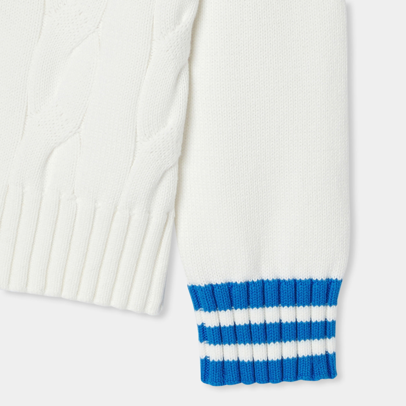 Children cotton cricket sweater - blanc doux jacadi