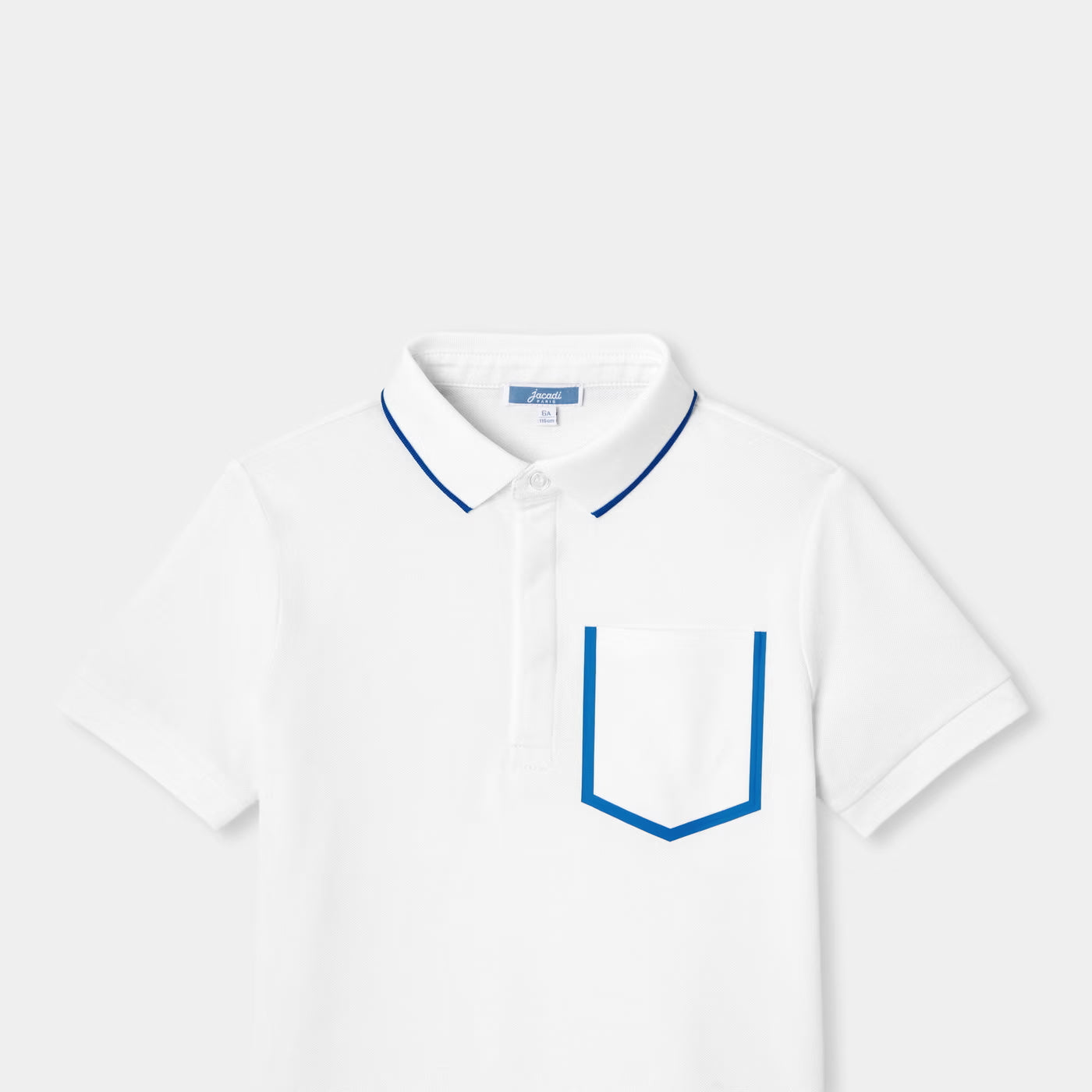 Boys' polo shirt in cotton pique - white jacadi