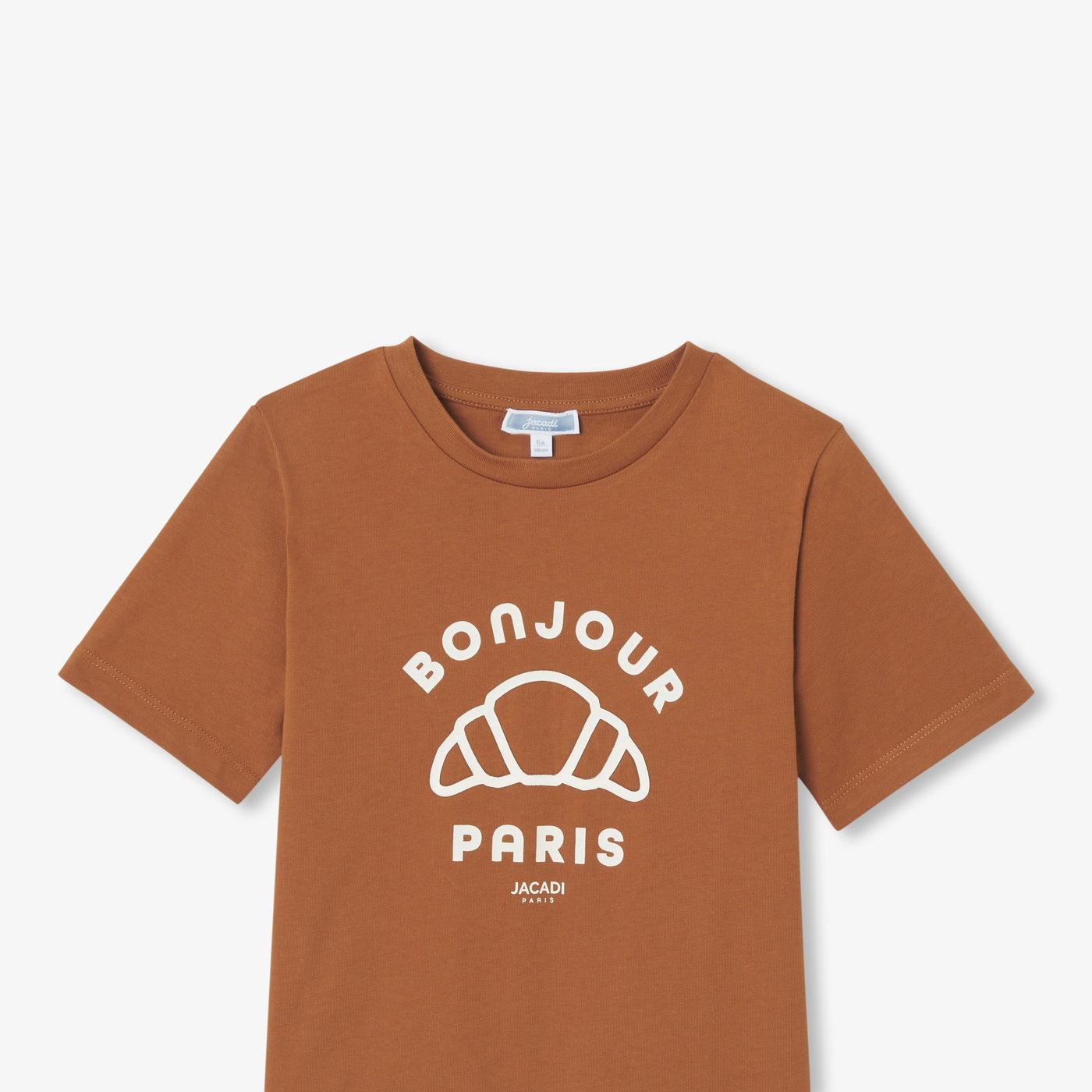 Children's cotton T-shirt - cognac