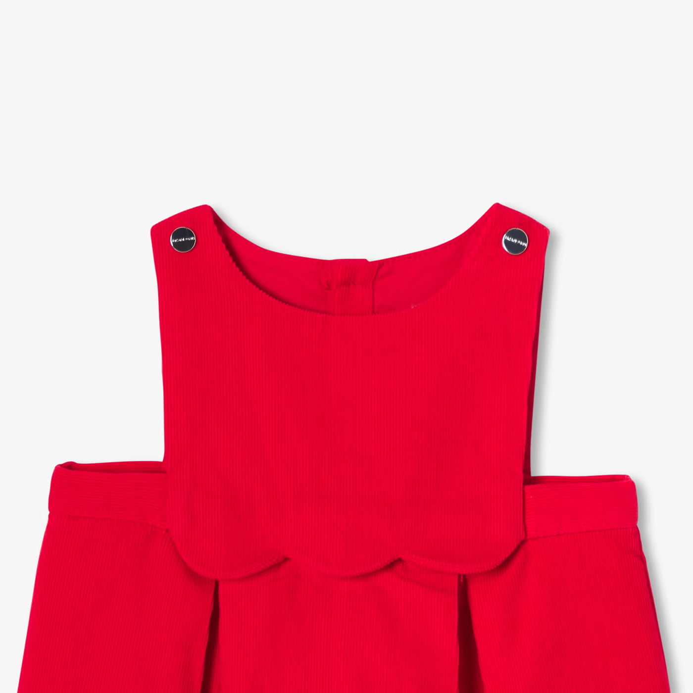 Baby girl velvet dress - jacadi red
