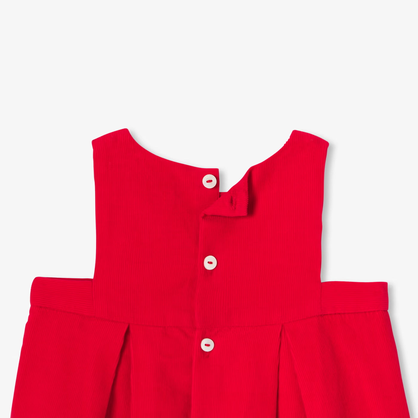Baby girl velvet dress - jacadi red