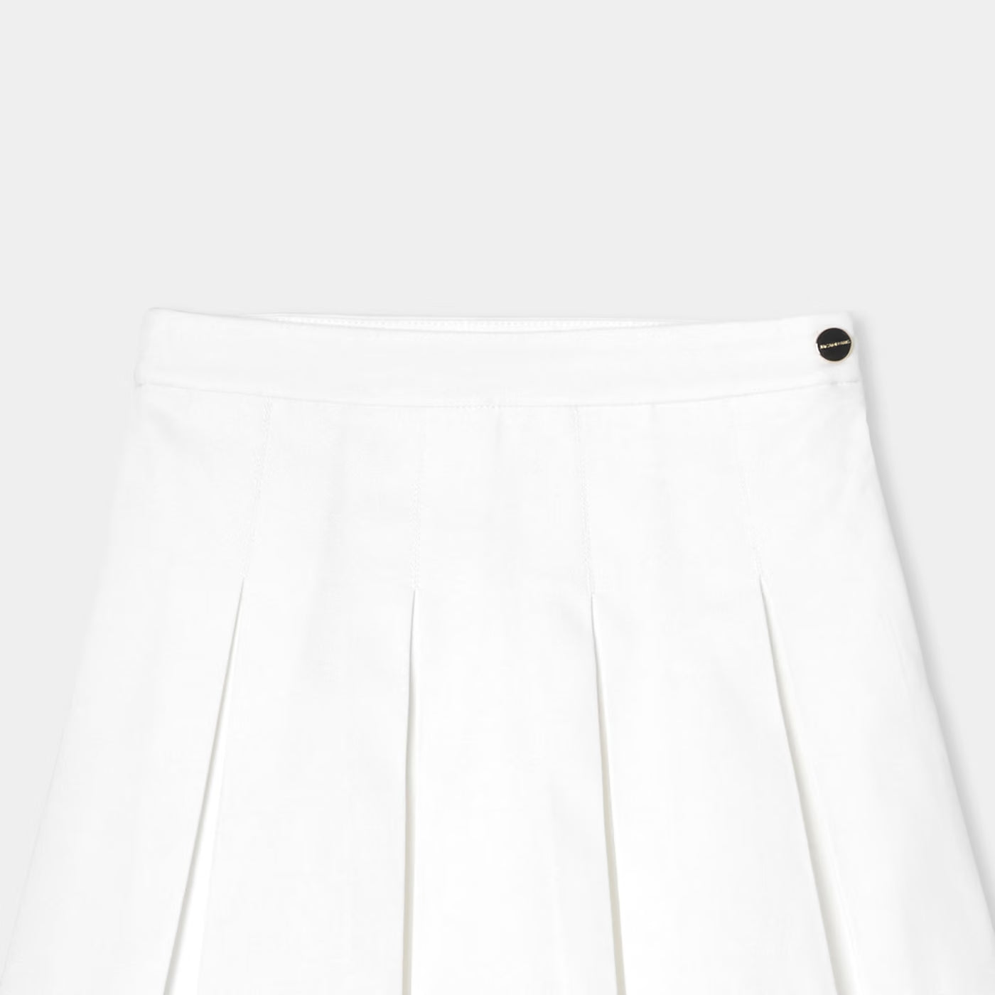 Girls' pleated gabardine skirt - white jacadi