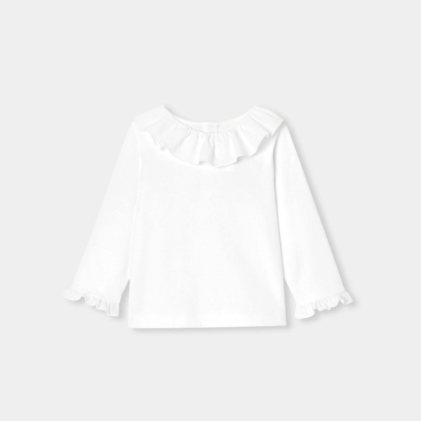 Baby girl cotton T-shirt - blanc jacadi